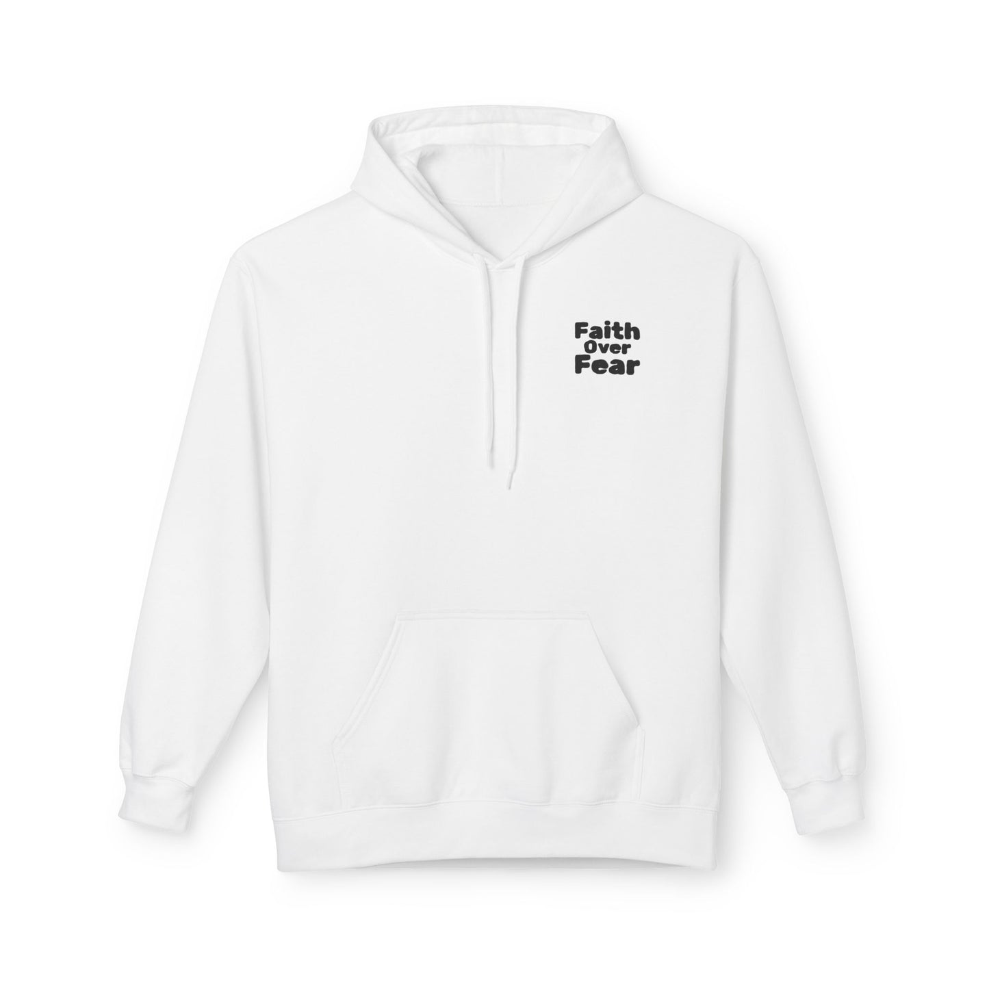 Mother's Day 'Faith Over Fear' Hoodie – Christian Cross Sunset Design