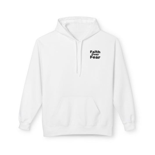 Mother's Day 'Faith Over Fear' Hoodie – Christian Cross Sunset Design