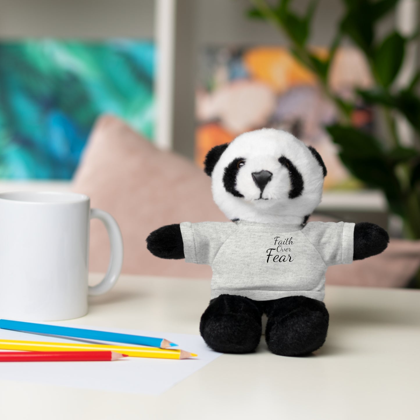Faith Over Fear Teddy Bear with Tee