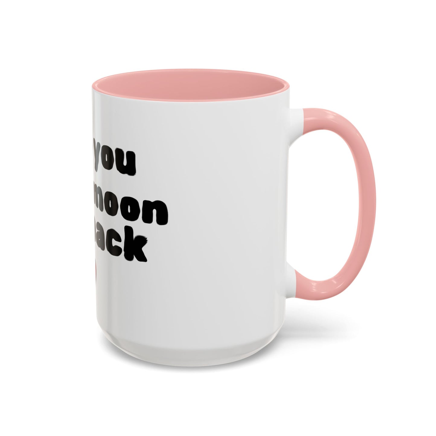 Accent Coffee Mug — "I Love You to the Moon and Back" Romantic Black-Accent Coffee Mug