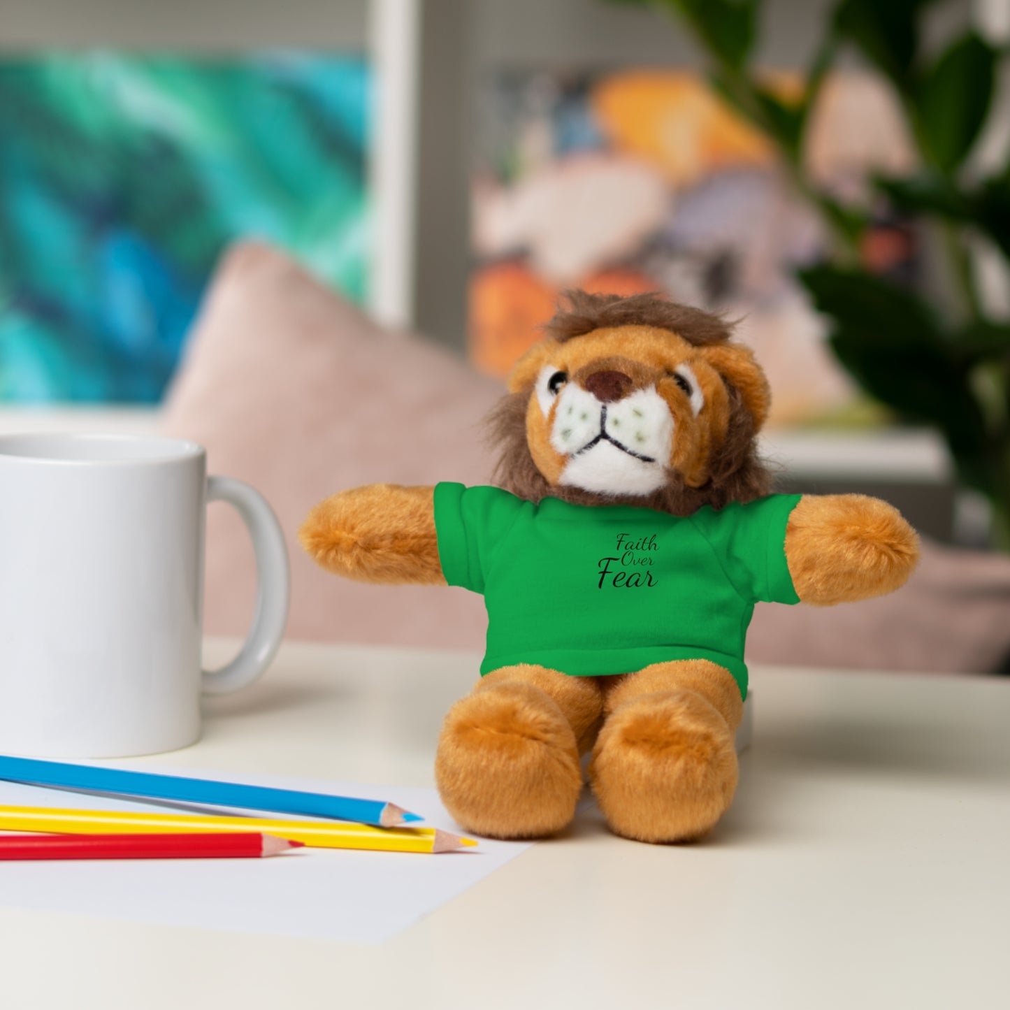 Faith Over Fear Teddy Bear with Tee