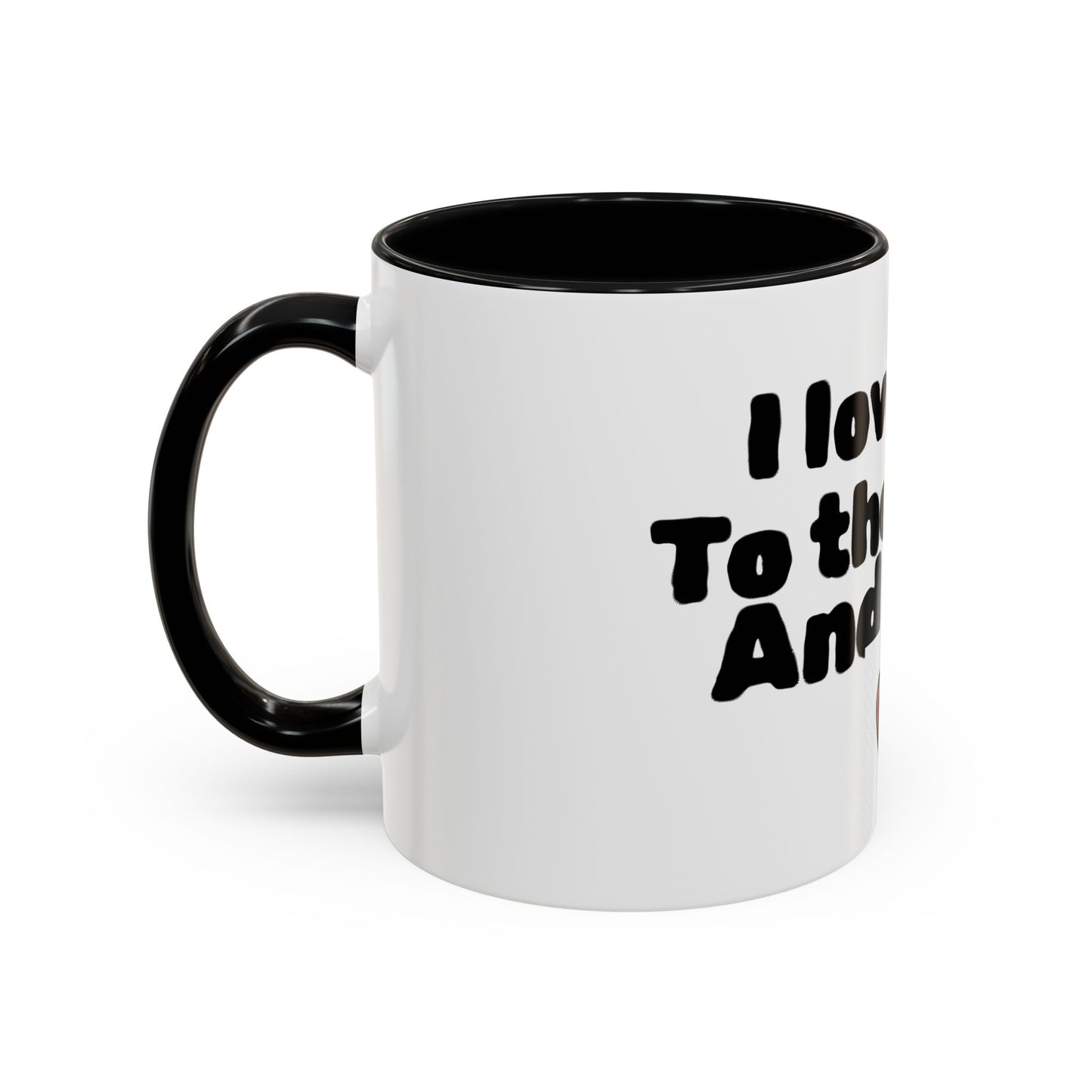 Accent Coffee Mug — "I Love You to the Moon and Back" Romantic Black-Accent Coffee Mug