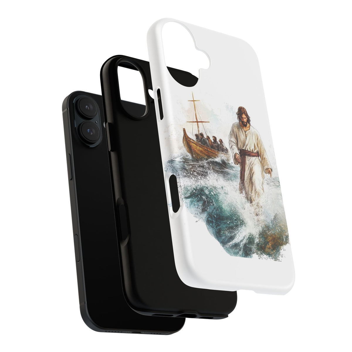 Phone Case — Jesus Walking on Water Design (Tough Magnetic)