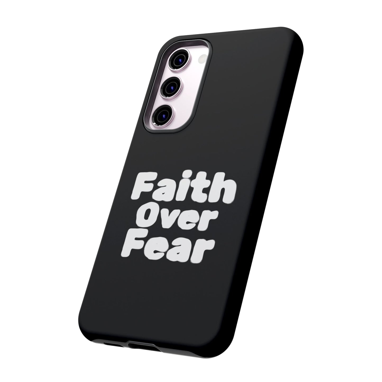 Faith Over Fear Phone Case, Inspirational Case, Motivational Gift, Tough Phone Cover, Unique Cell Protector, Modern Design