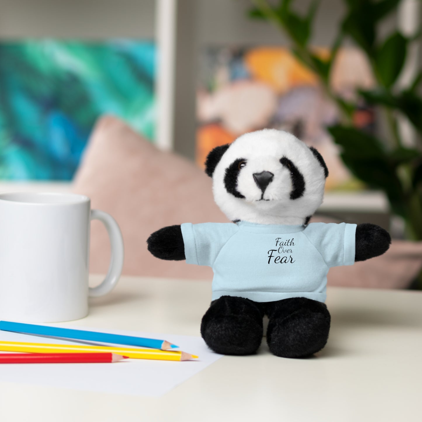 Faith Over Fear Teddy Bear with Tee