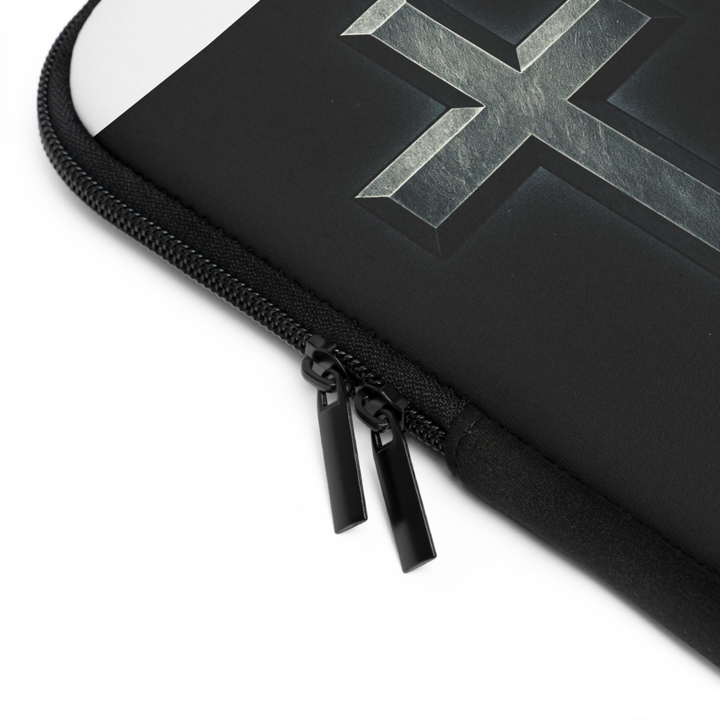 Faith Over Fear Laptop Sleeve — Christian Cross Protective Case