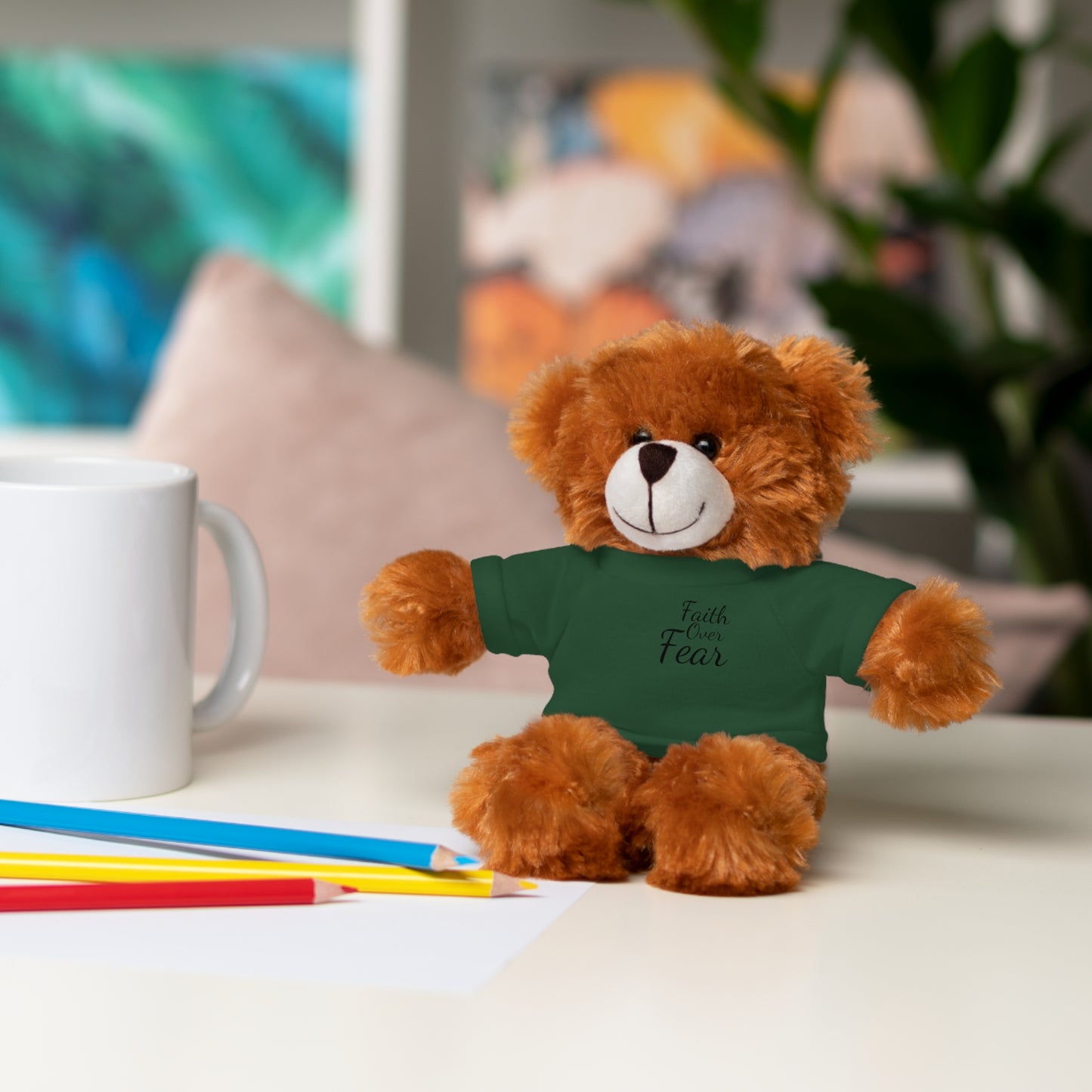 Faith Over Fear Teddy Bear with Tee