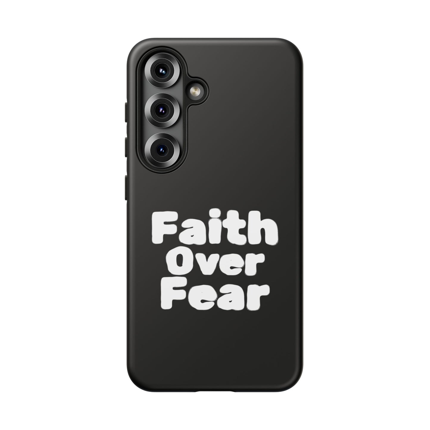 Faith Over Fear Phone Case, Inspirational Case, Motivational Gift, Tough Phone Cover, Unique Cell Protector, Modern Design