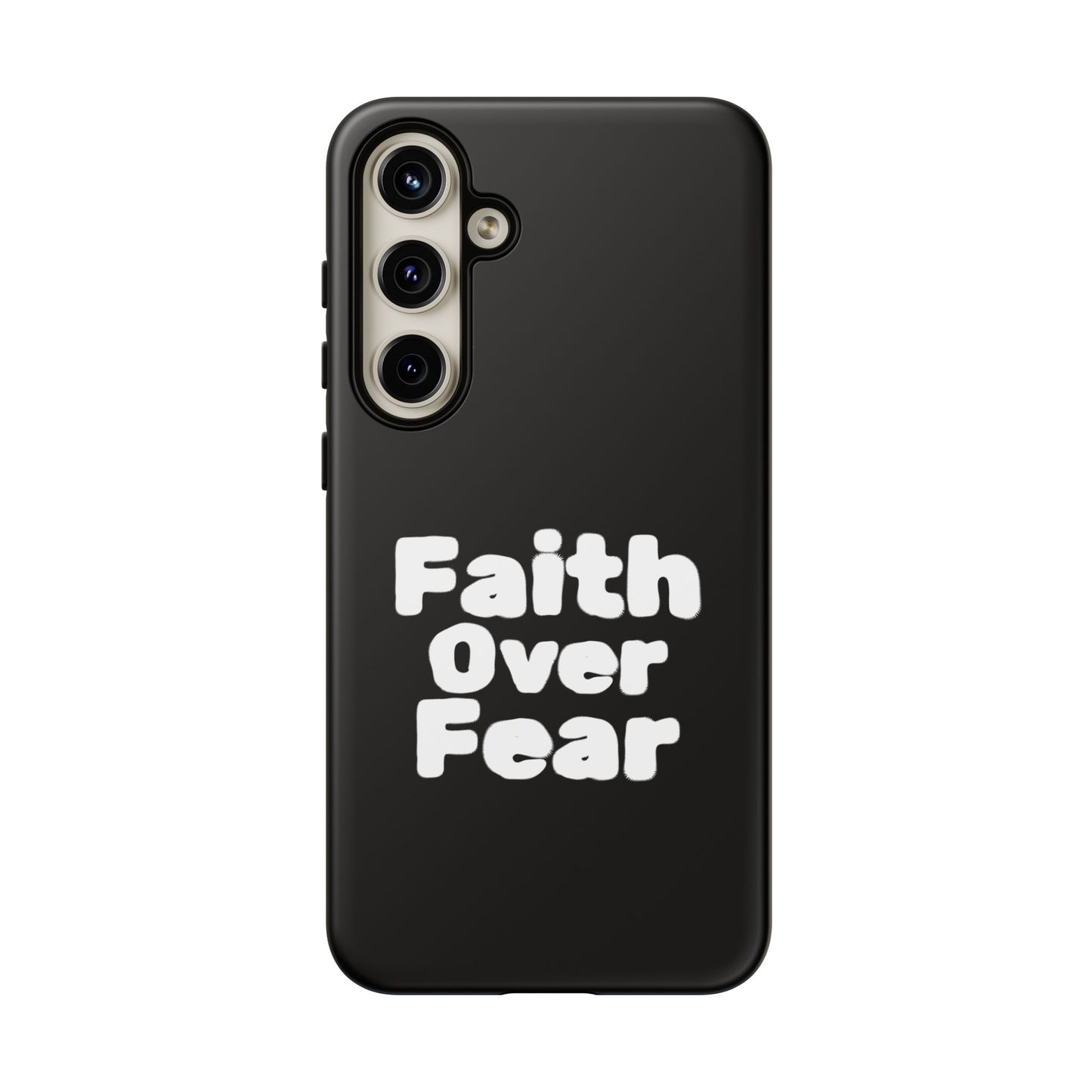 Faith Over Fear Phone Case, Inspirational Case, Motivational Gift, Tough Phone Cover, Unique Cell Protector, Modern Design