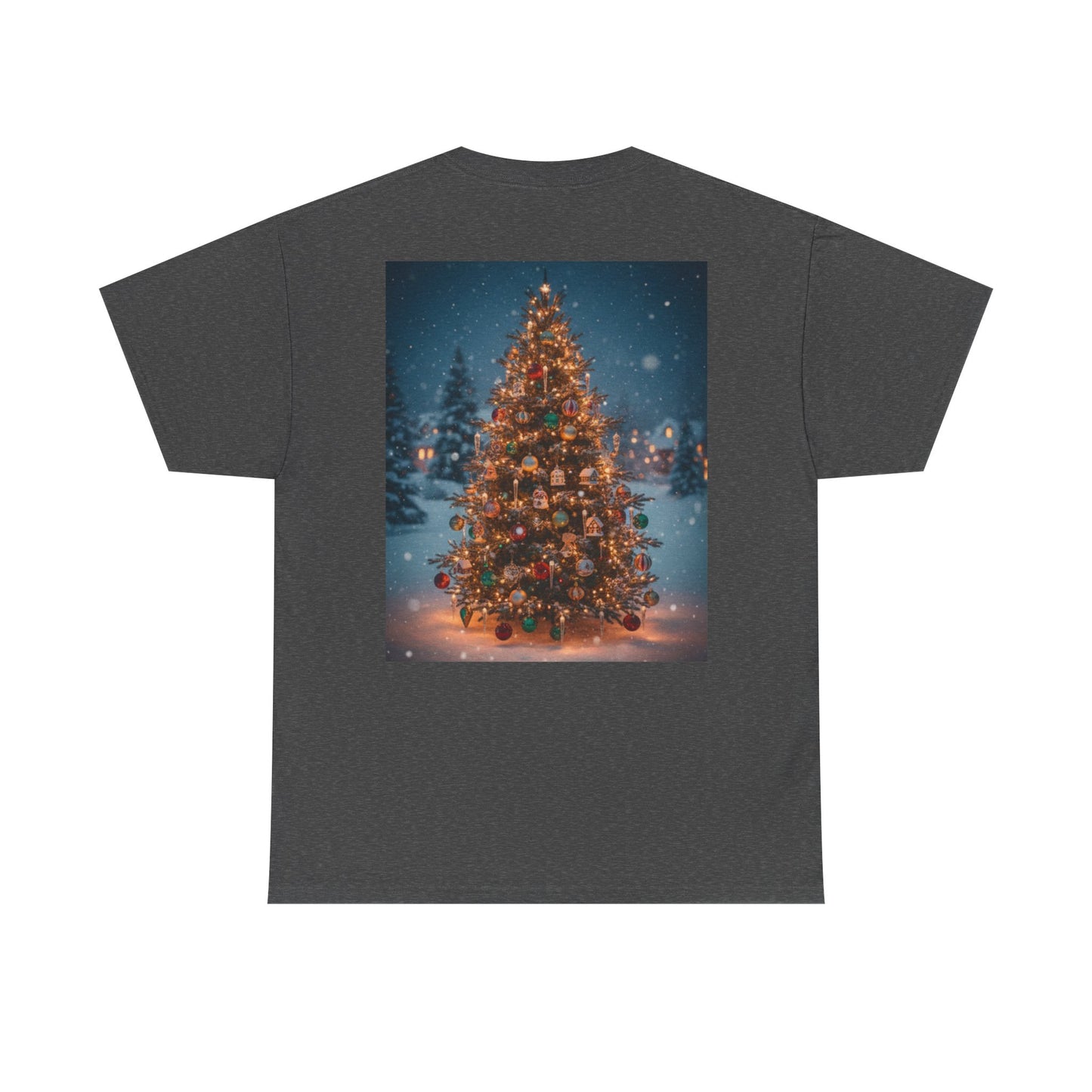 Faith Over Fear Christmas T‑Shirt — Holiday Tree Graphic Tee
