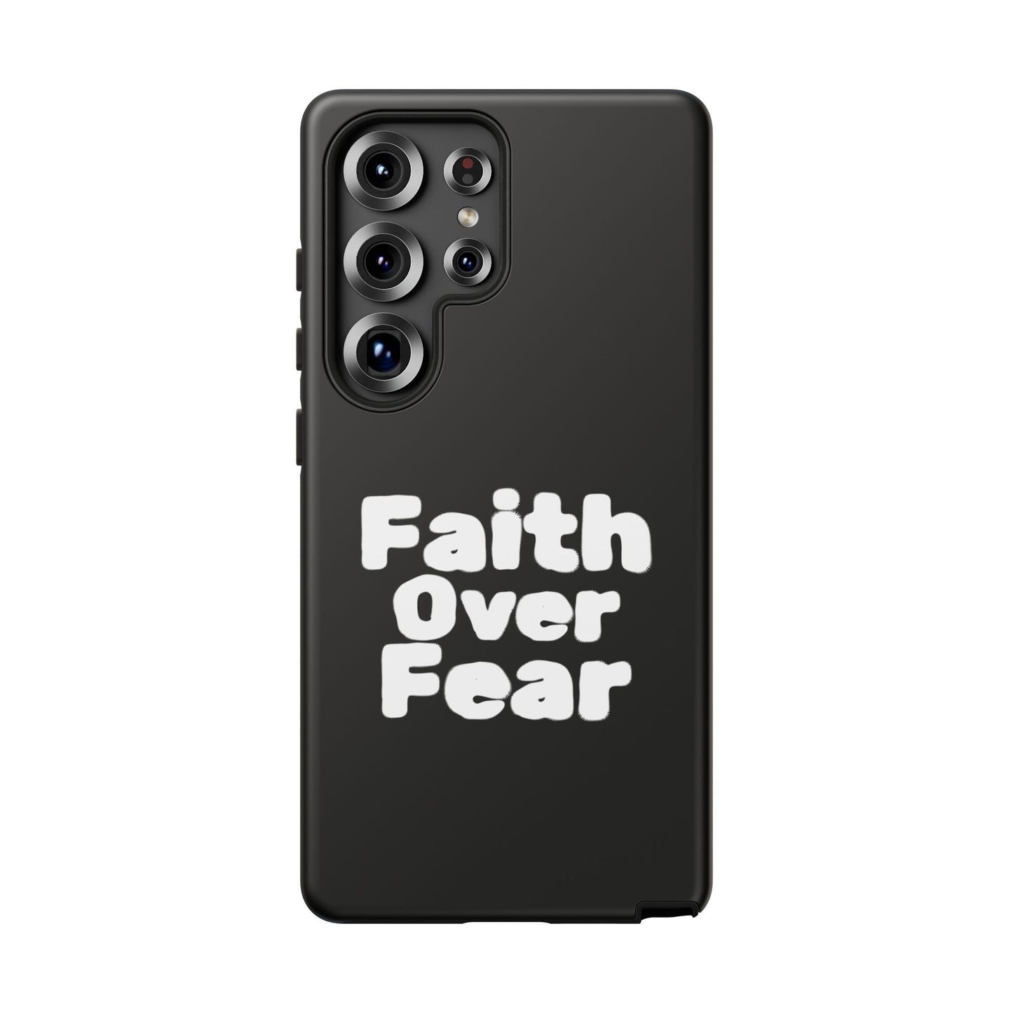 Faith Over Fear Phone Case, Inspirational Case, Motivational Gift, Tough Phone Cover, Unique Cell Protector, Modern Design