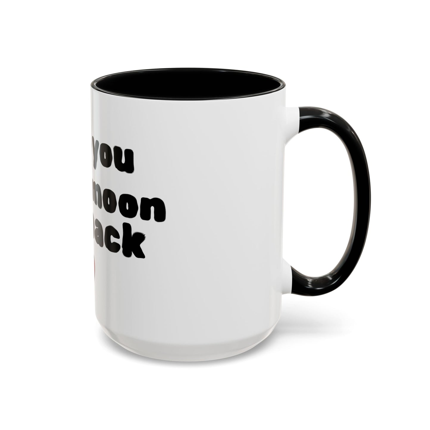 Accent Coffee Mug — "I Love You to the Moon and Back" Romantic Black-Accent Coffee Mug