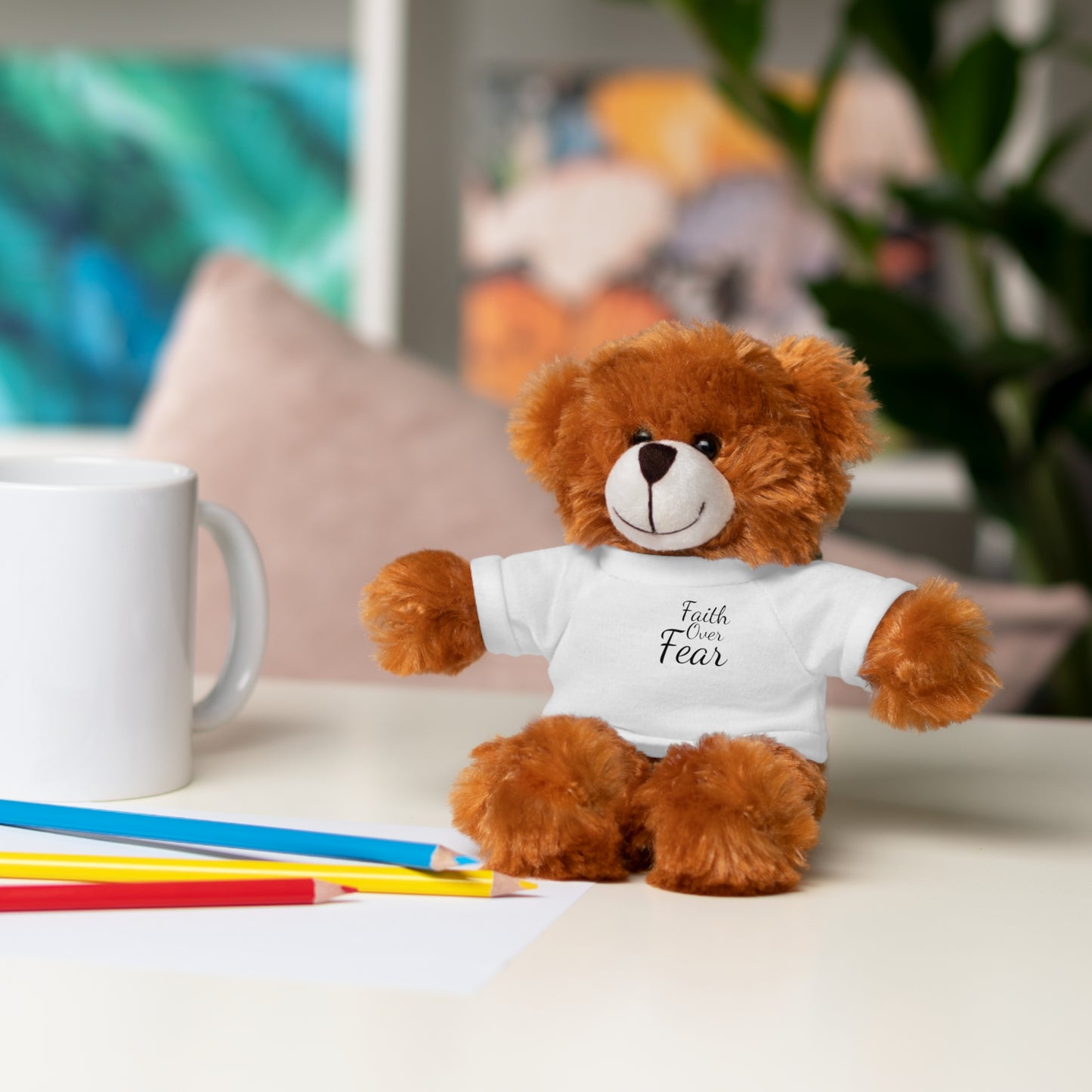 Faith Over Fear Teddy Bear with Tee