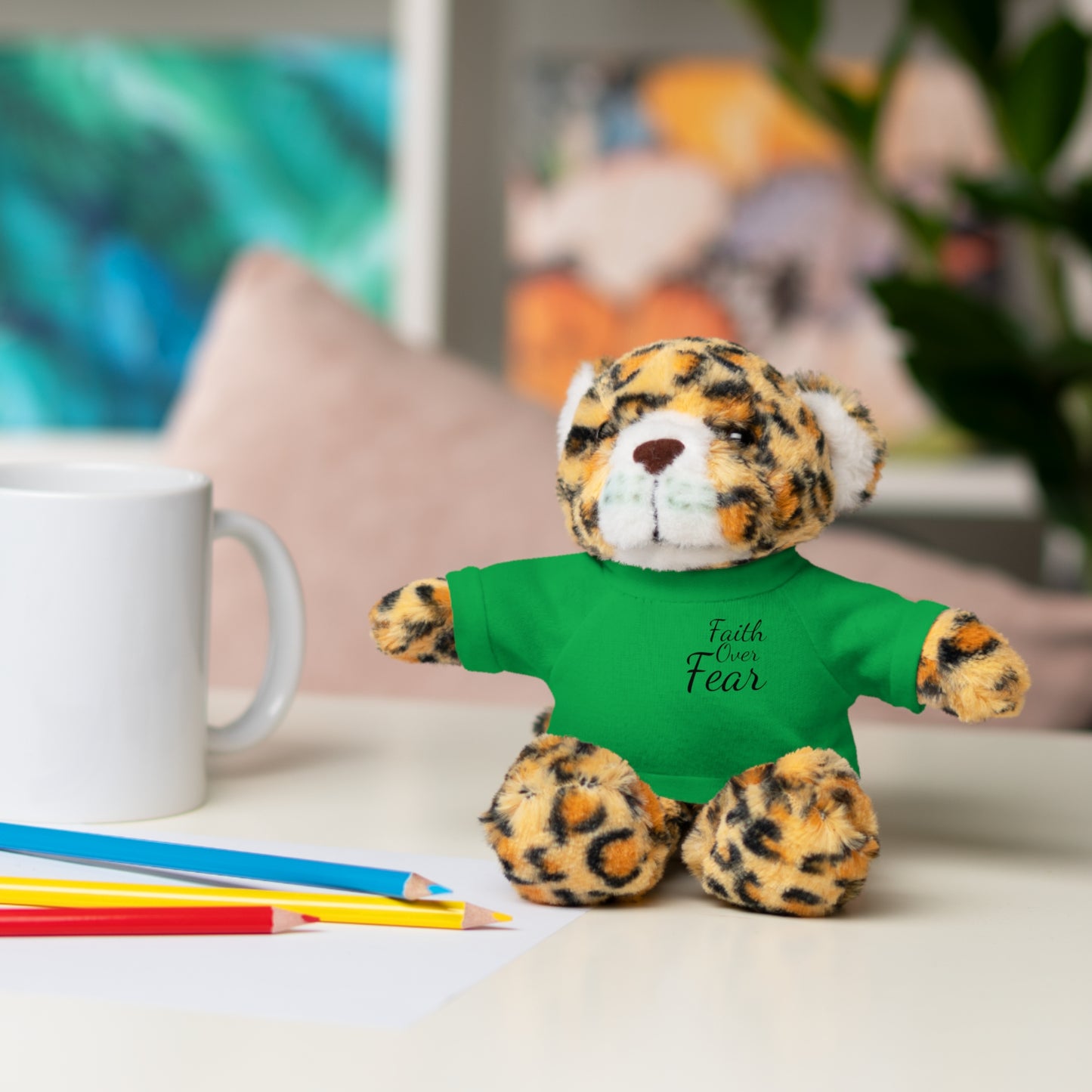 Faith Over Fear Teddy Bear with Tee