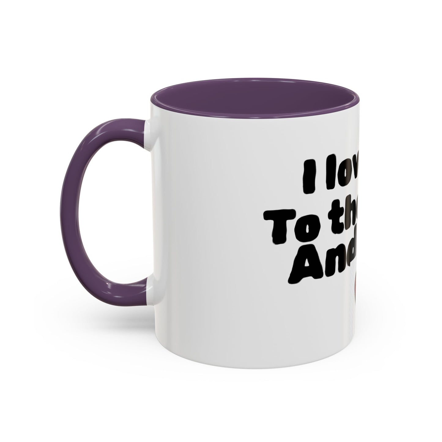 Accent Coffee Mug — "I Love You to the Moon and Back" Romantic Black-Accent Coffee Mug