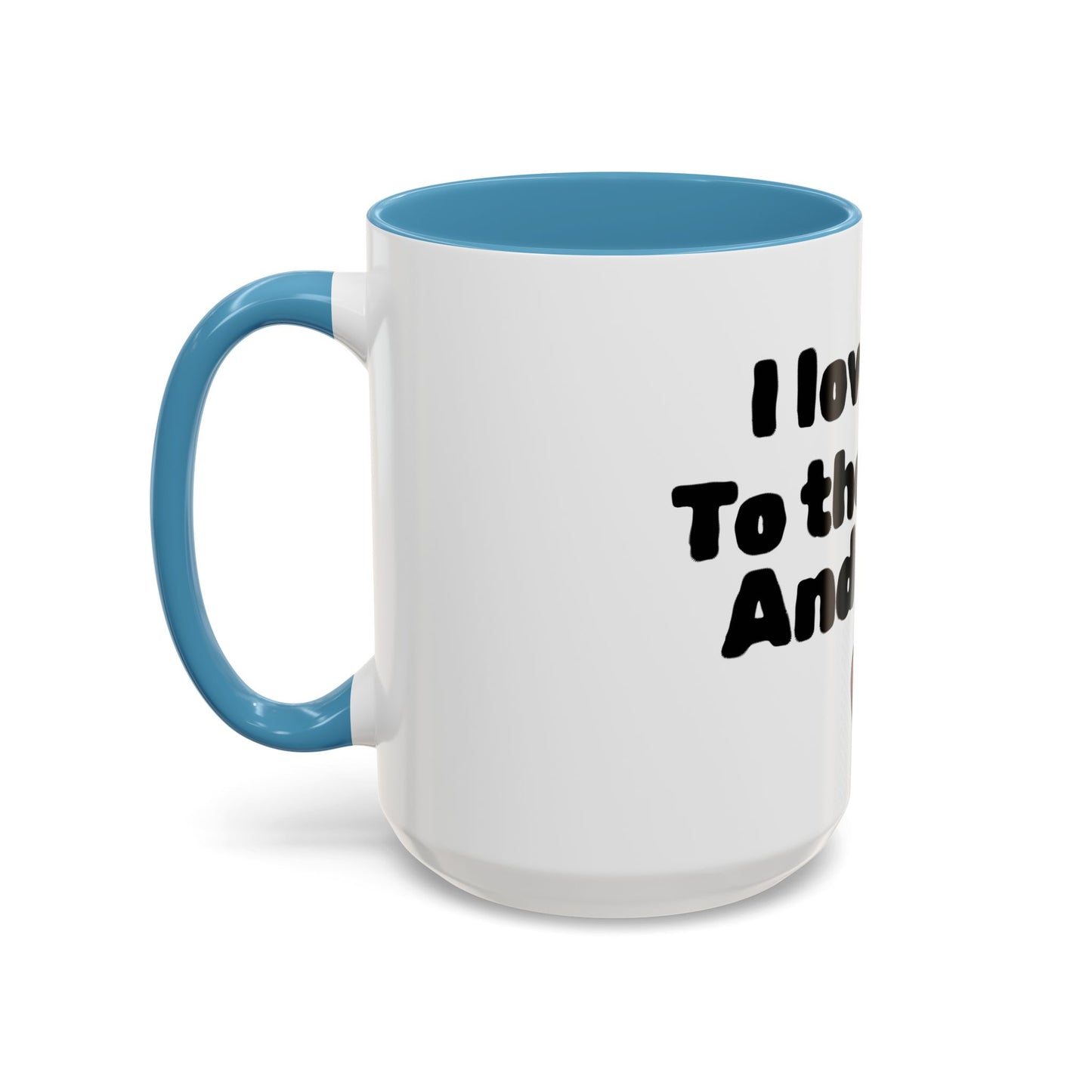 Accent Coffee Mug — "I Love You to the Moon and Back" Romantic Black-Accent Coffee Mug