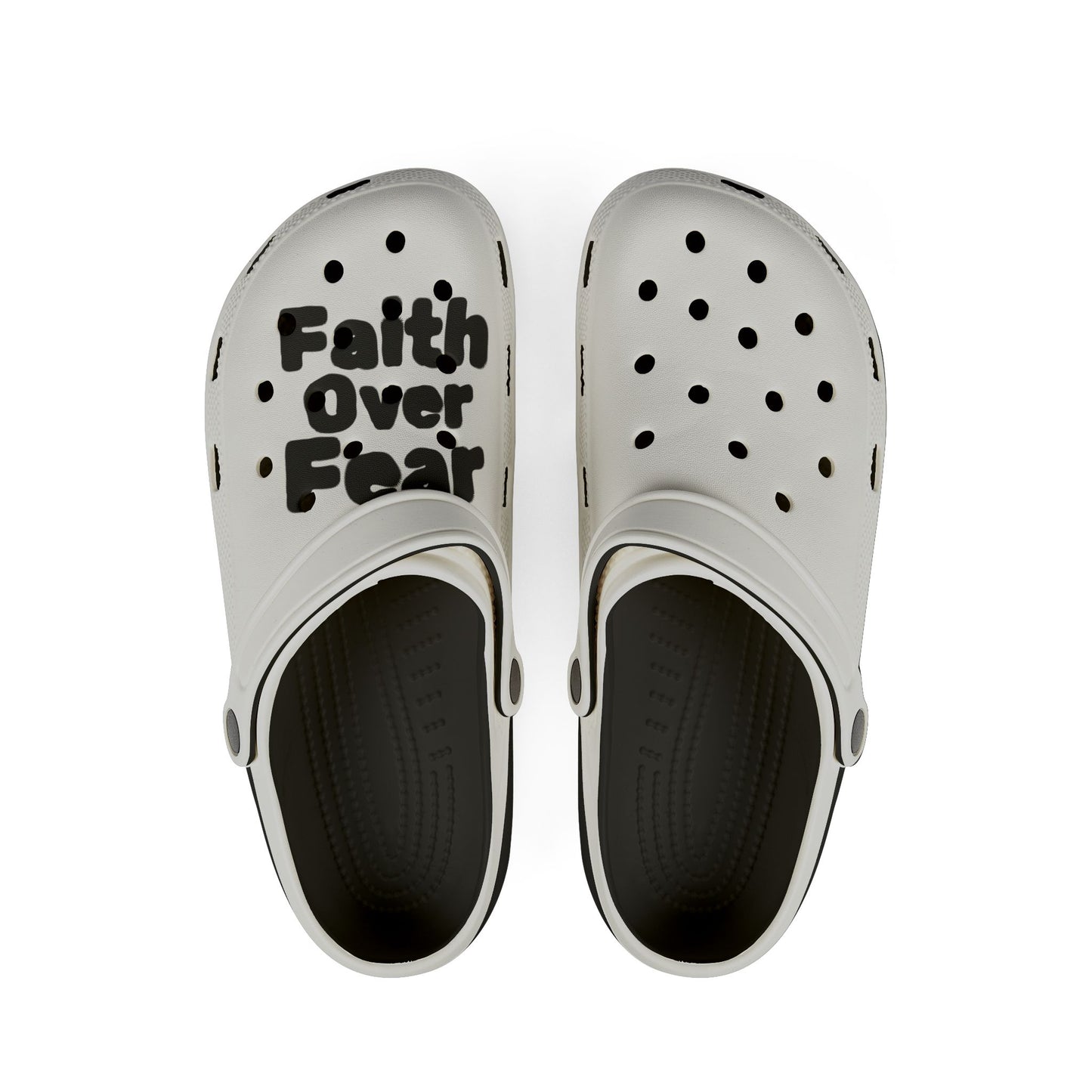 Faith Over Fear EVA Foam Clogs — Lightweight Slip-On Comfort Shoes