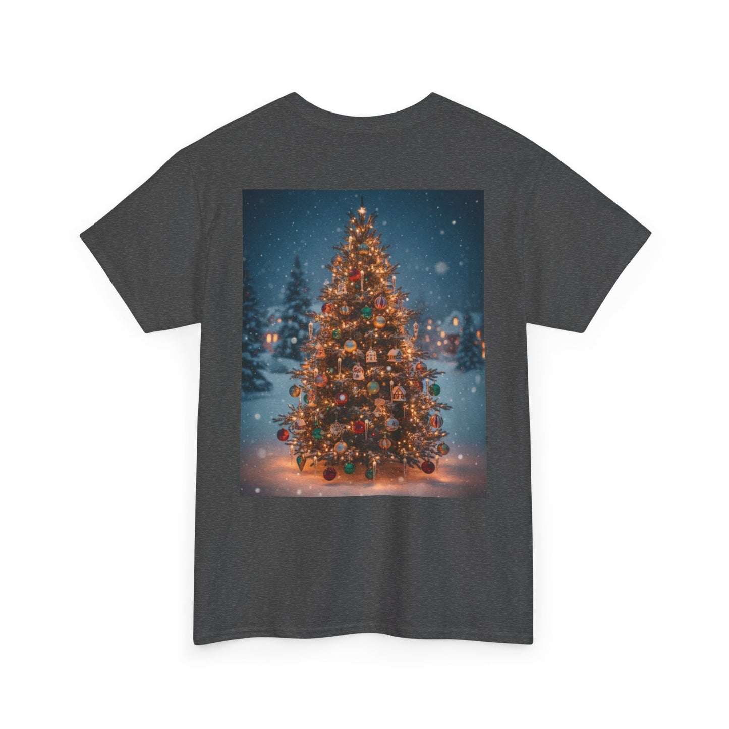 Faith Over Fear Christmas T‑Shirt — Holiday Tree Graphic Tee