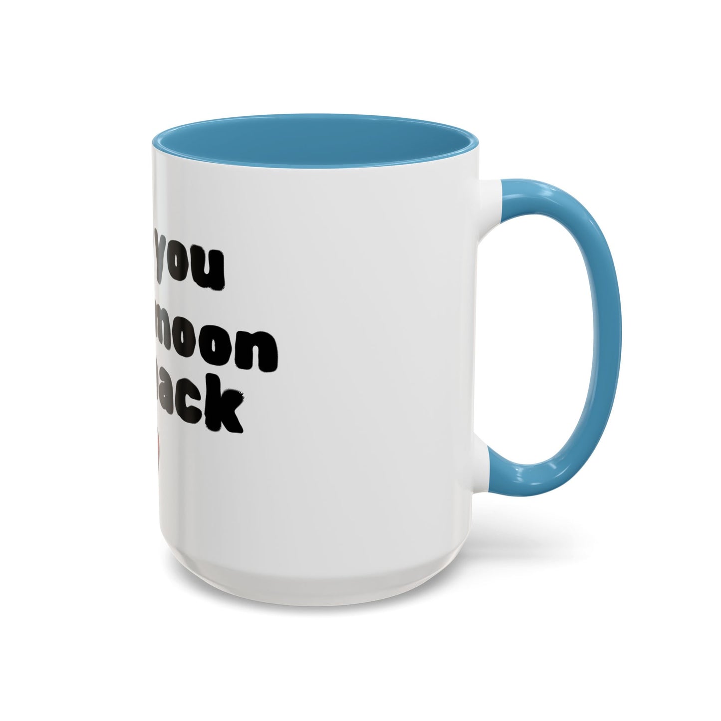 Accent Coffee Mug — "I Love You to the Moon and Back" Romantic Black-Accent Coffee Mug