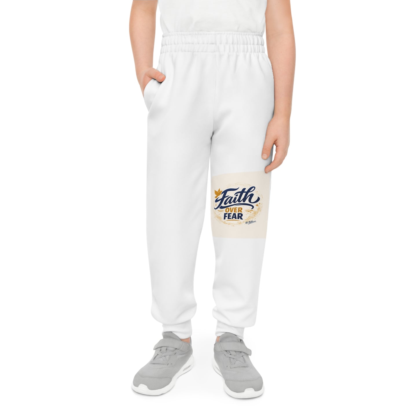 Faith Over Fear Youth Joggers — Inspirational Kids Sweatpants