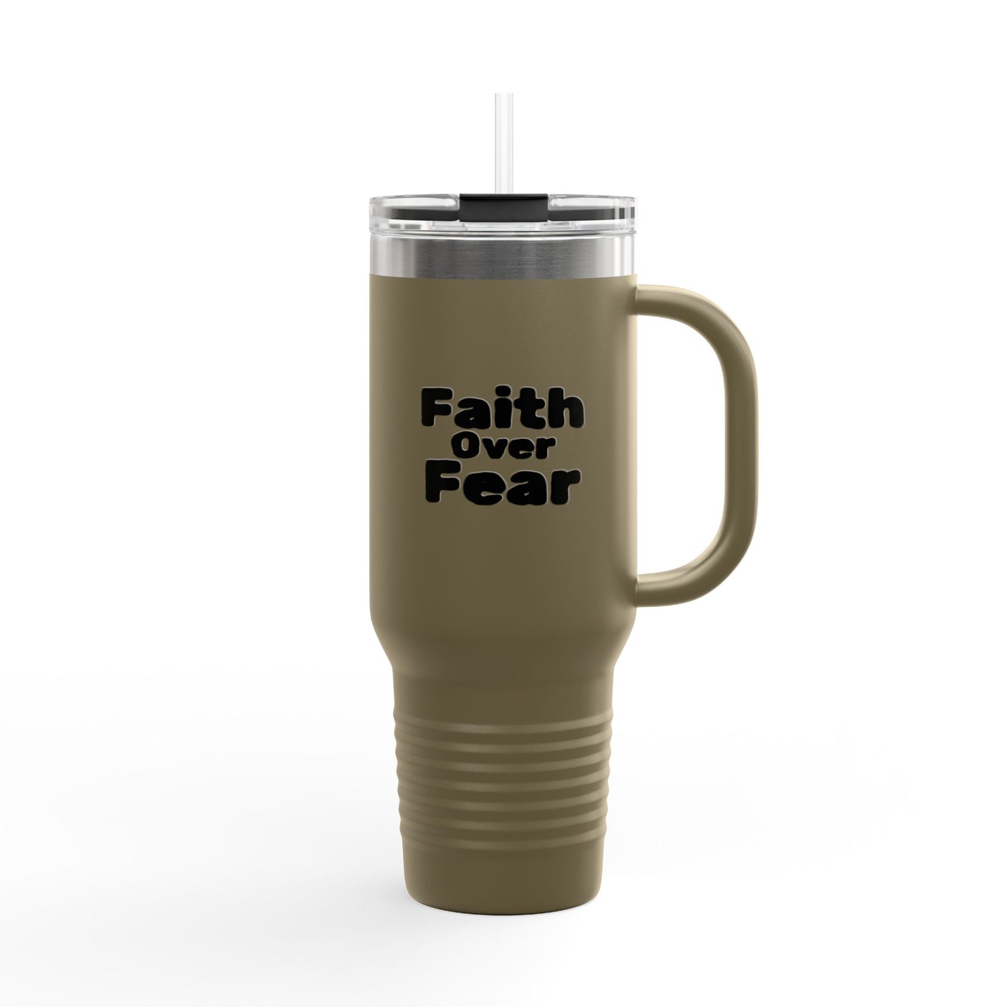 Faith Over Fear 40oz Insulated Travel Mug