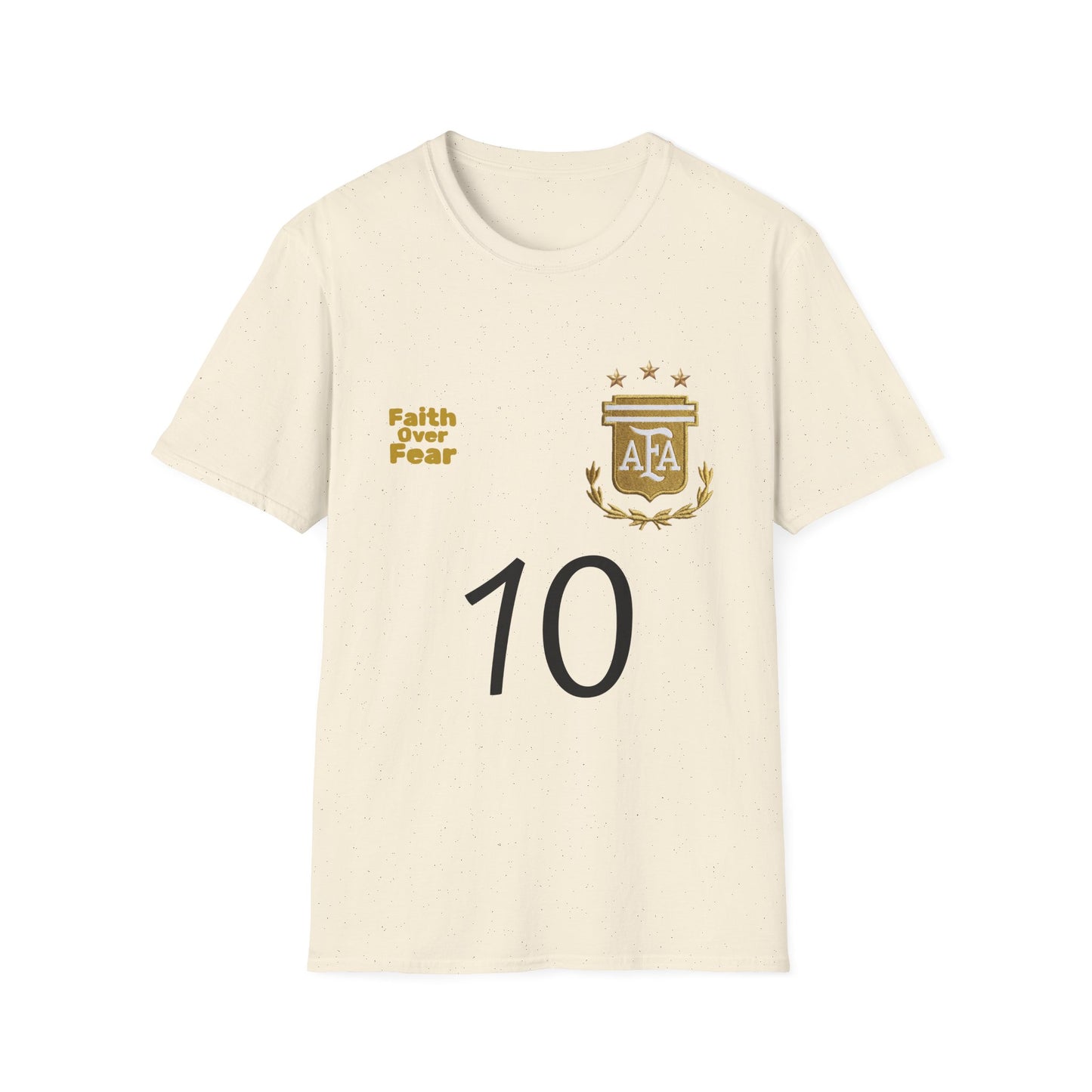 Faith Over Fear T-Shirt — AFA Crest Inspirational Graphic Tee