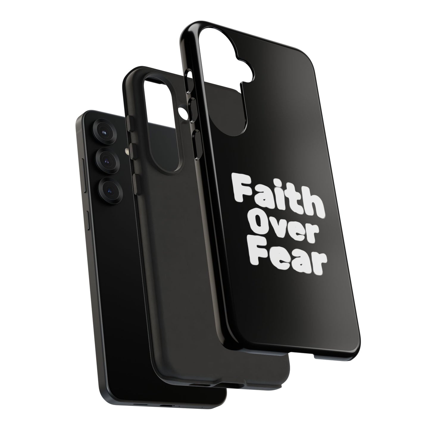 Faith Over Fear Phone Case, Inspirational Case, Motivational Gift, Tough Phone Cover, Unique Cell Protector, Modern Design