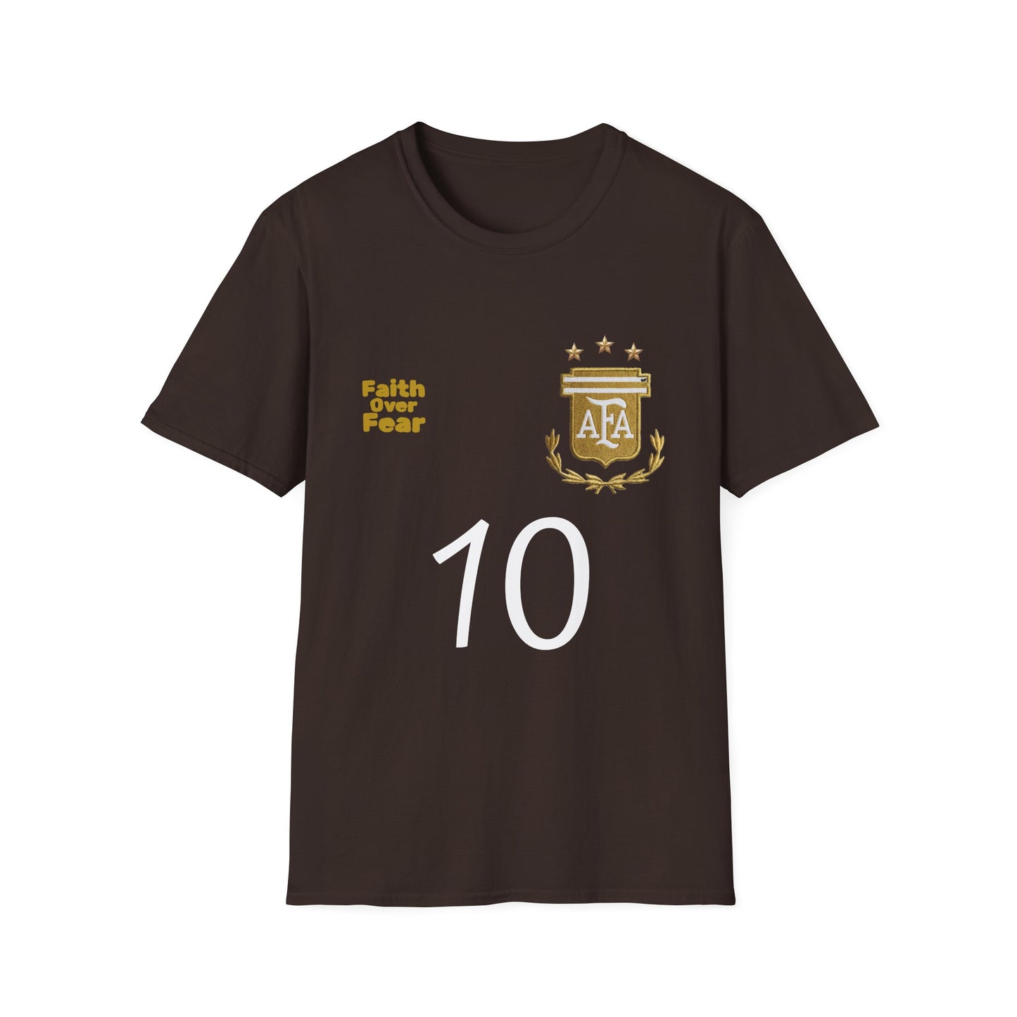 Faith Over Fear T-Shirt — AFA Crest Inspirational Graphic Tee