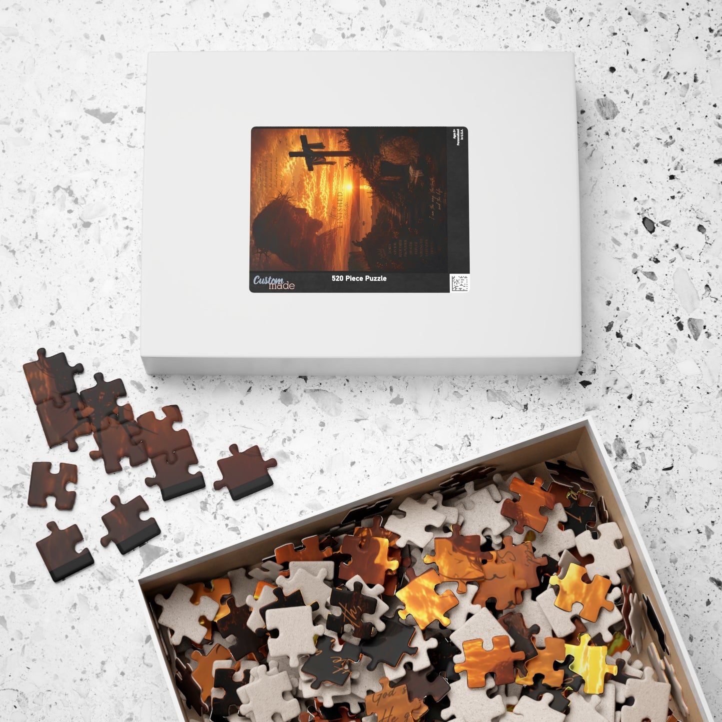 Christian Sunset Cross Puzzle — Inspirational Religious Jigsaw (110–1014 pcs)