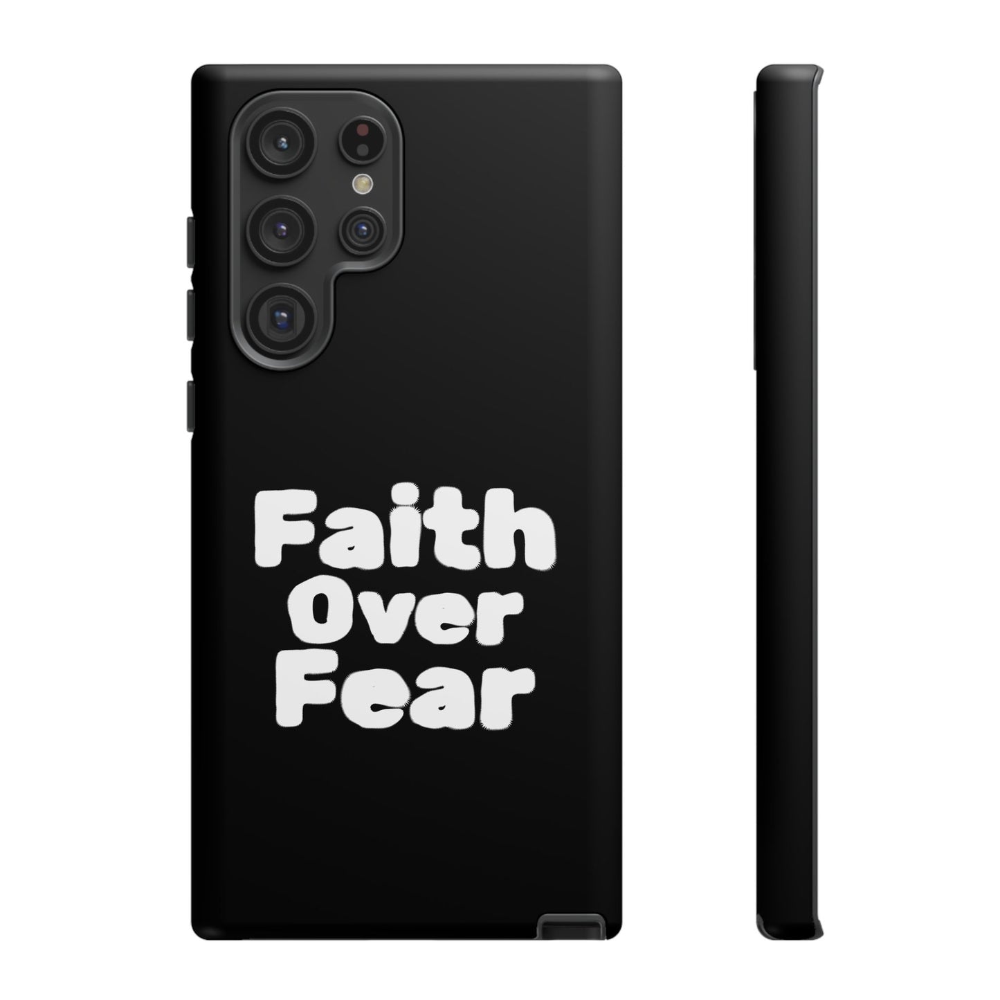 Faith Over Fear Phone Case, Inspirational Case, Motivational Gift, Tough Phone Cover, Unique Cell Protector, Modern Design