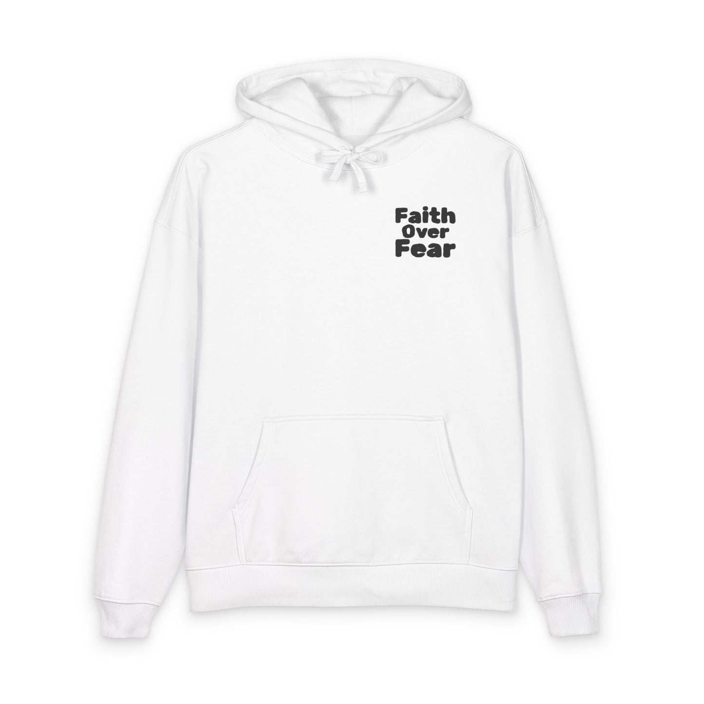 Faith Over Fear Hoodie — Christian Philippians 4:13 Inspirational Pullover