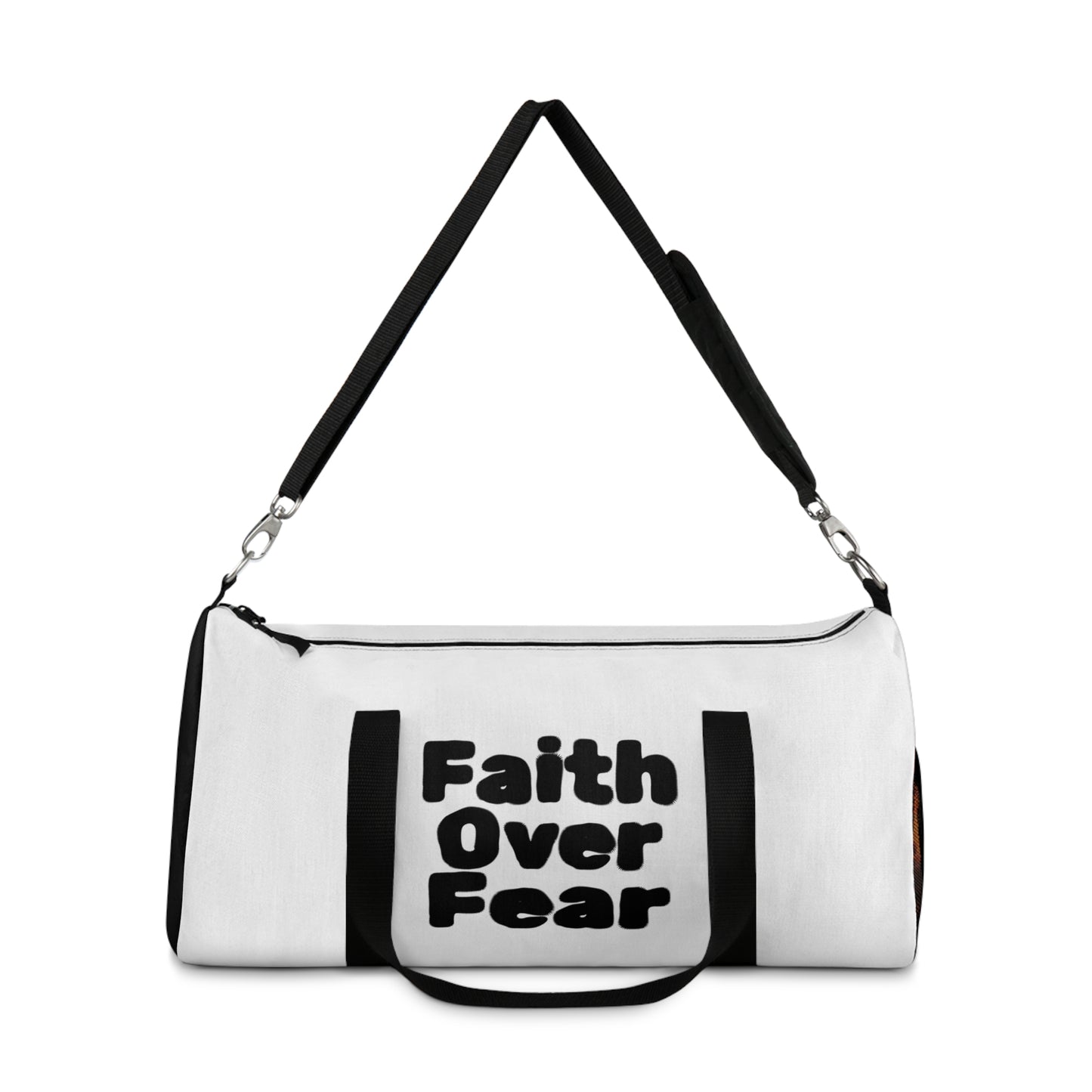 Faith Over Fear Duffel Bag — Inspirational Gym & Travel Weekender