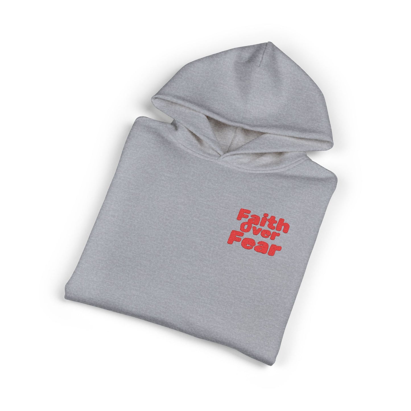Faith Over Fear Hoodie — Inspirational Christian Relaxed Pullover