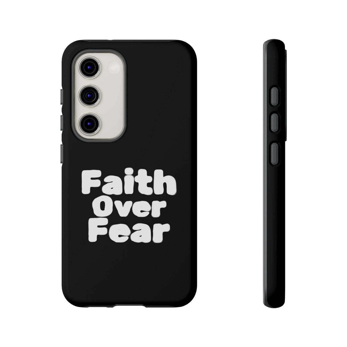 Faith Over Fear Phone Case, Inspirational Case, Motivational Gift, Tough Phone Cover, Unique Cell Protector, Modern Design