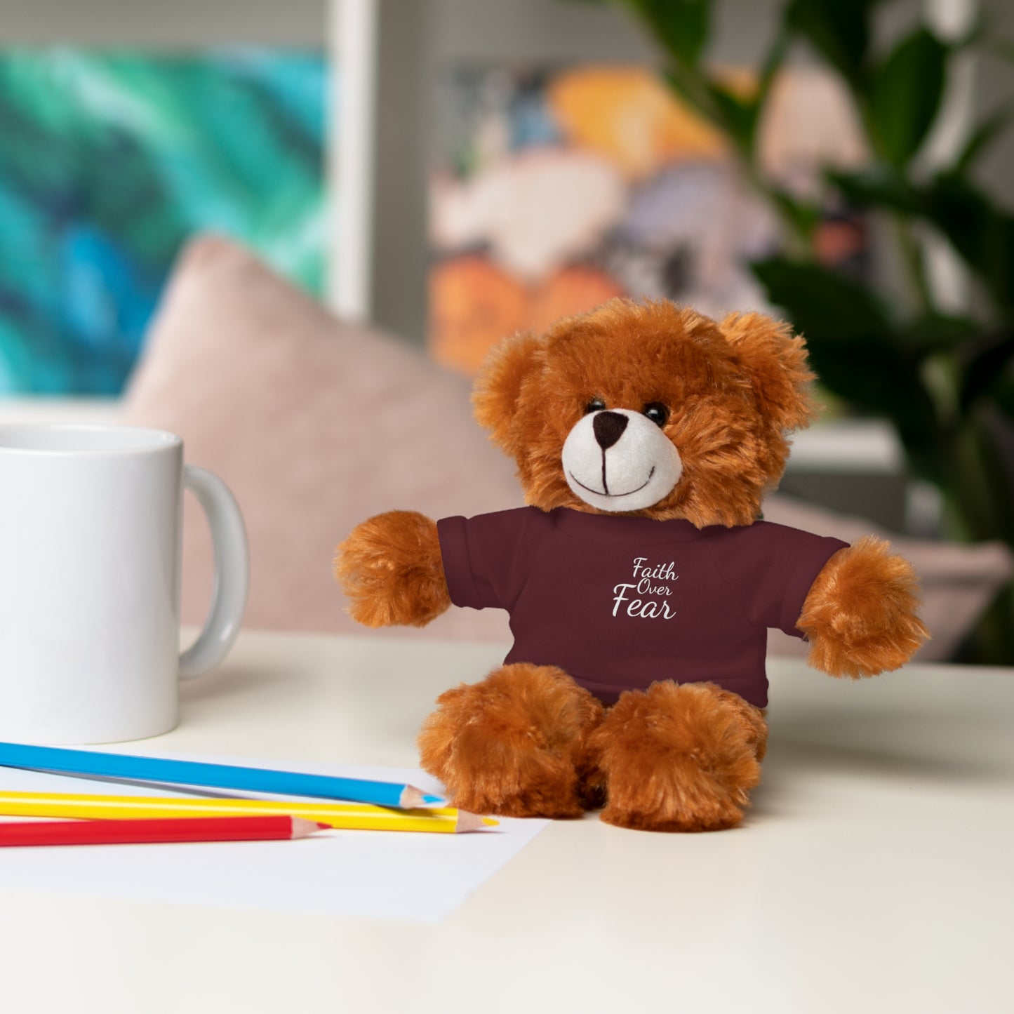Faith Over Fear Teddy Bear with Tee