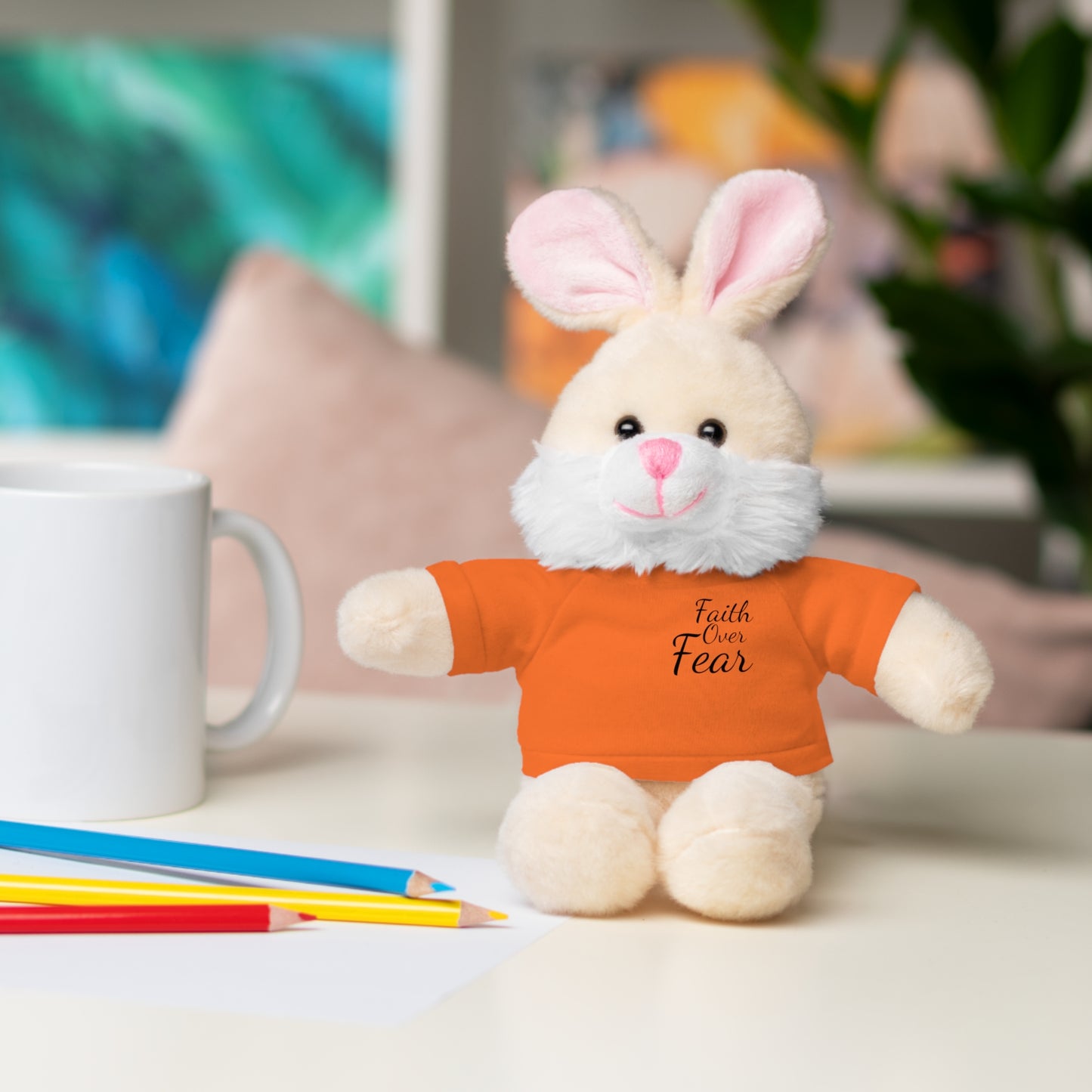 Faith Over Fear Teddy Bear with Tee