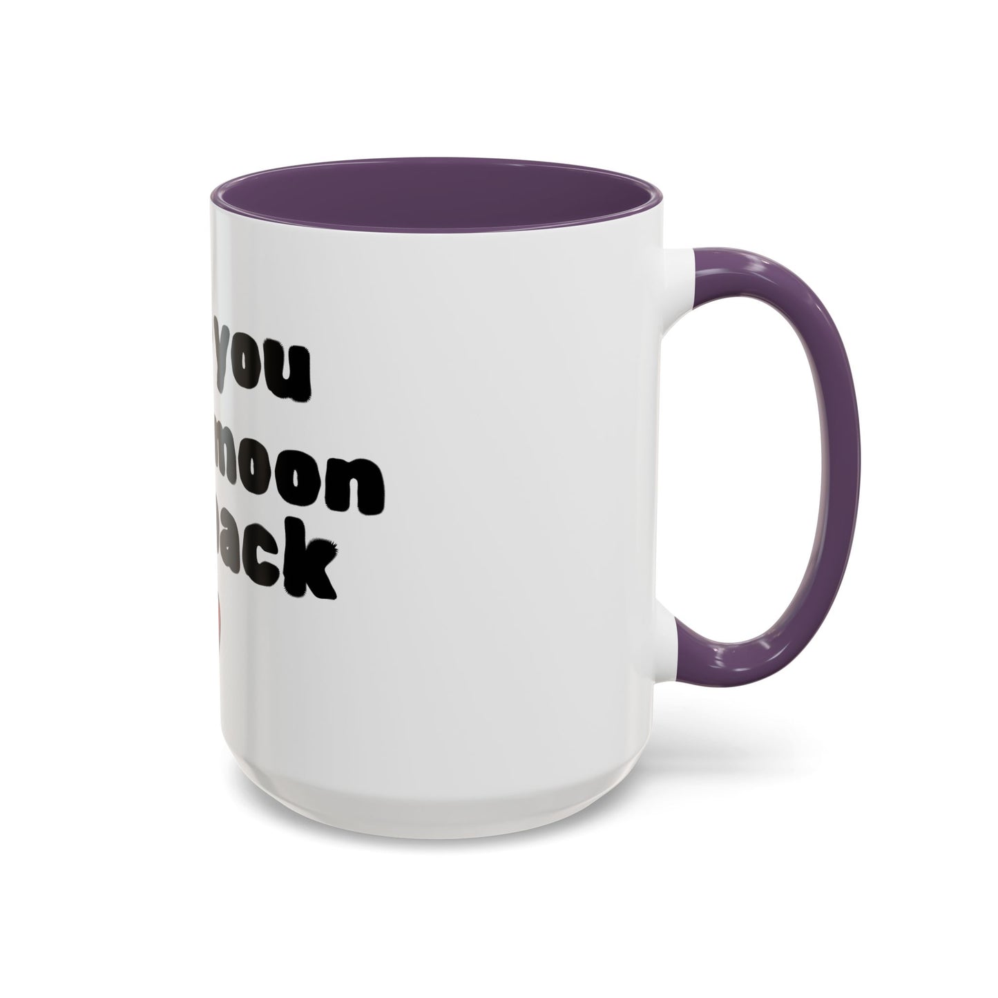 Accent Coffee Mug — "I Love You to the Moon and Back" Romantic Black-Accent Coffee Mug