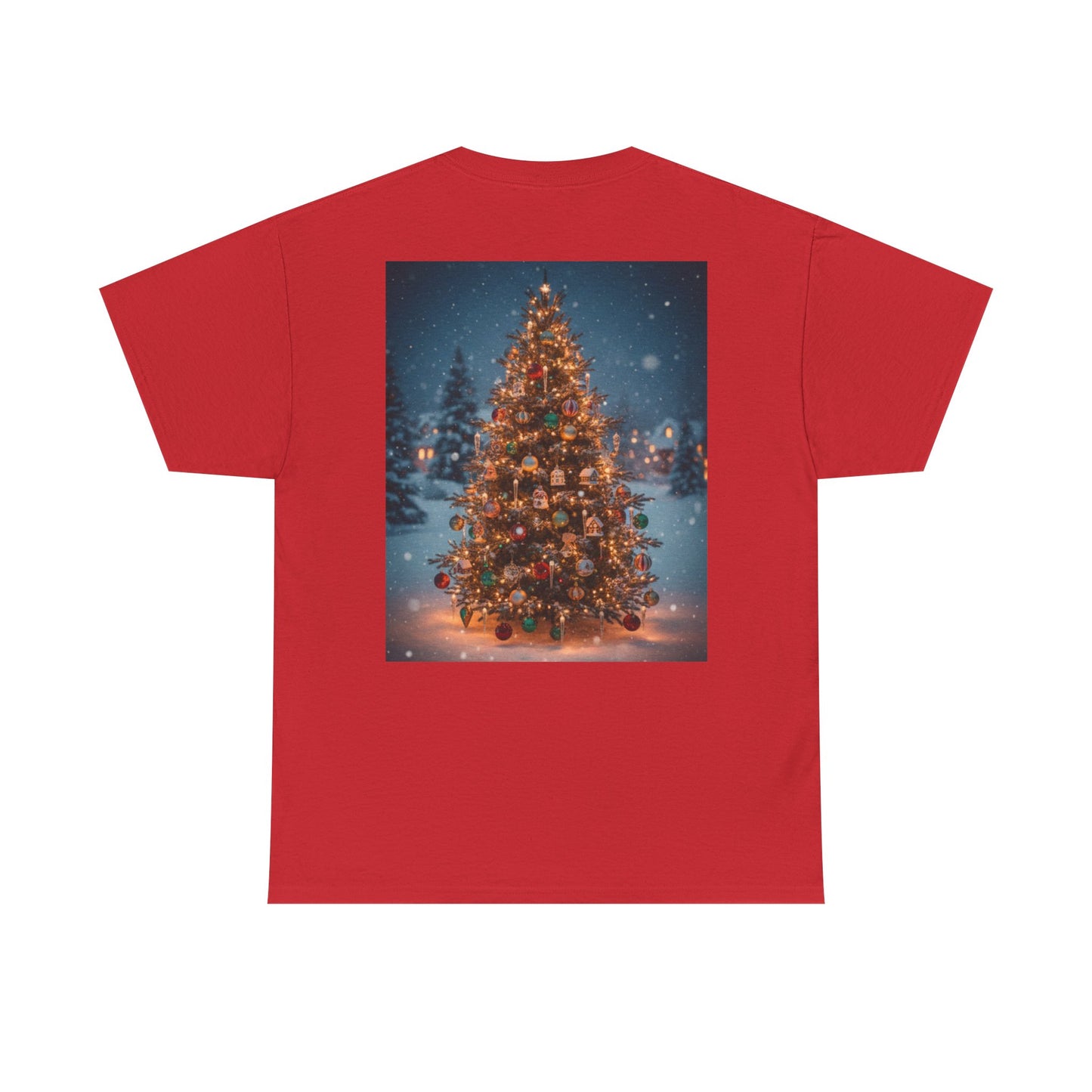 Faith Over Fear Christmas T‑Shirt — Holiday Tree Graphic Tee