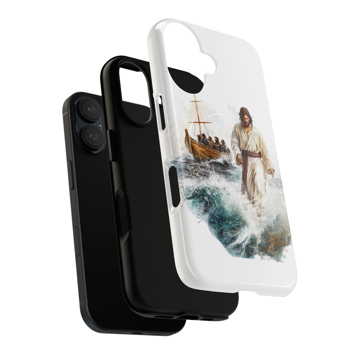 Phone Case — Jesus Walking on Water Design (Tough Magnetic)