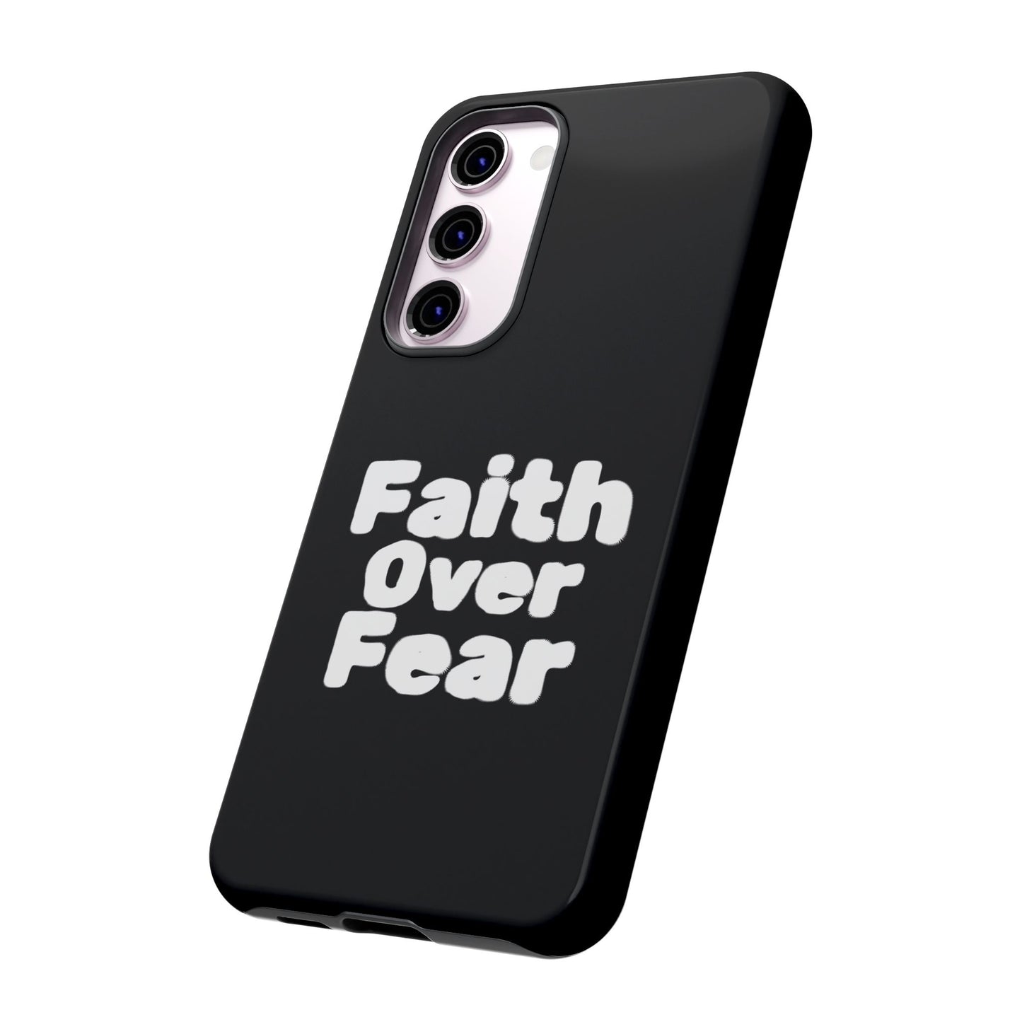 Faith Over Fear Phone Case, Inspirational Case, Motivational Gift, Tough Phone Cover, Unique Cell Protector, Modern Design