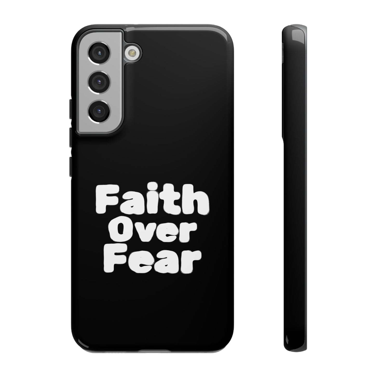 Faith Over Fear Phone Case, Inspirational Case, Motivational Gift, Tough Phone Cover, Unique Cell Protector, Modern Design