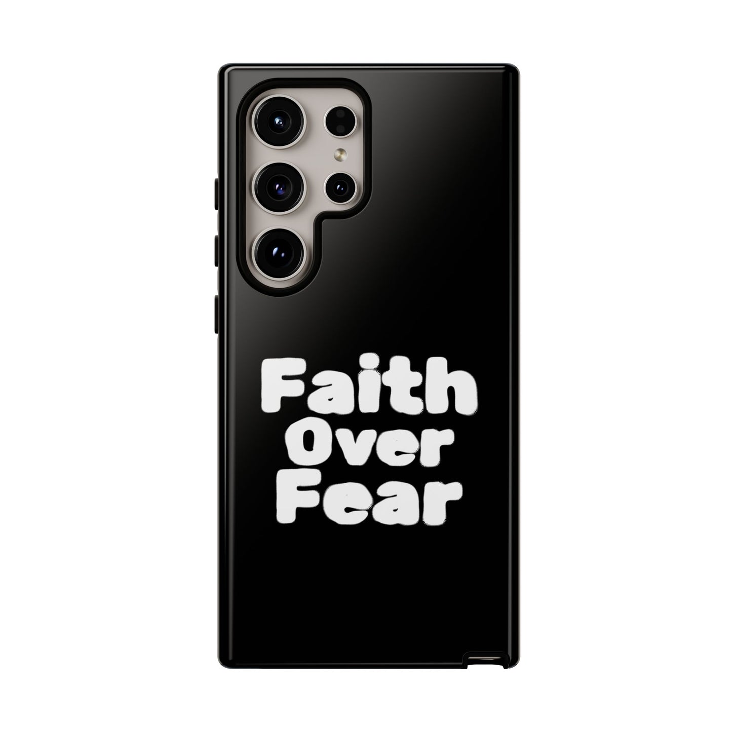Faith Over Fear Phone Case, Inspirational Case, Motivational Gift, Tough Phone Cover, Unique Cell Protector, Modern Design