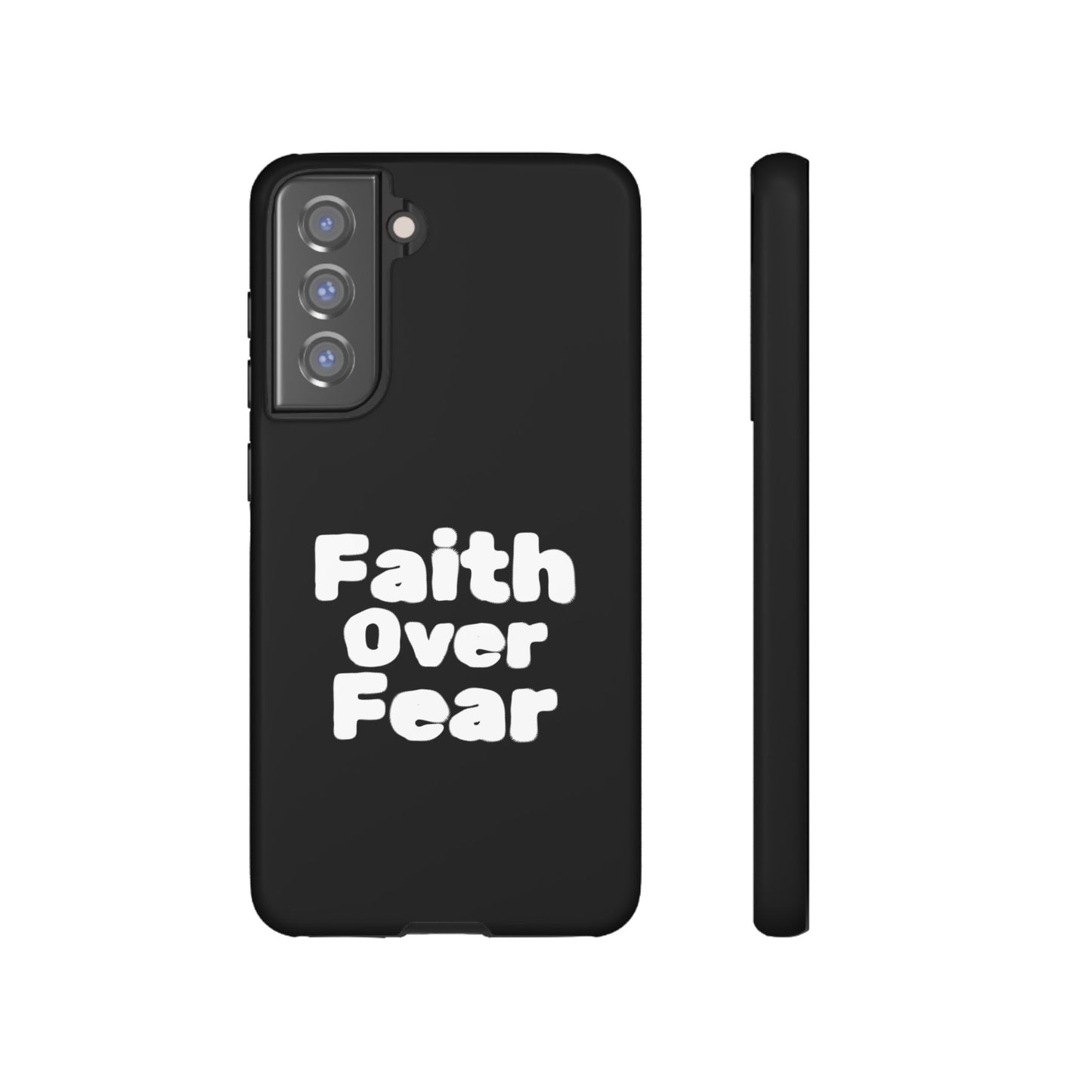 Faith Over Fear Phone Case, Inspirational Case, Motivational Gift, Tough Phone Cover, Unique Cell Protector, Modern Design
