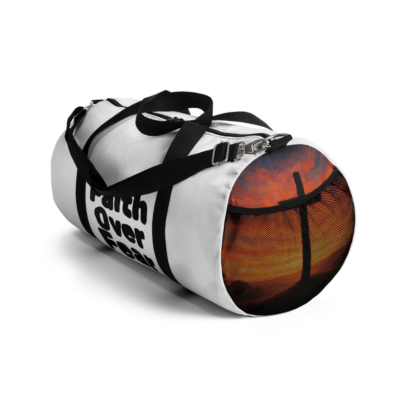 Faith Over Fear Duffel Bag — Inspirational Gym & Travel Weekender