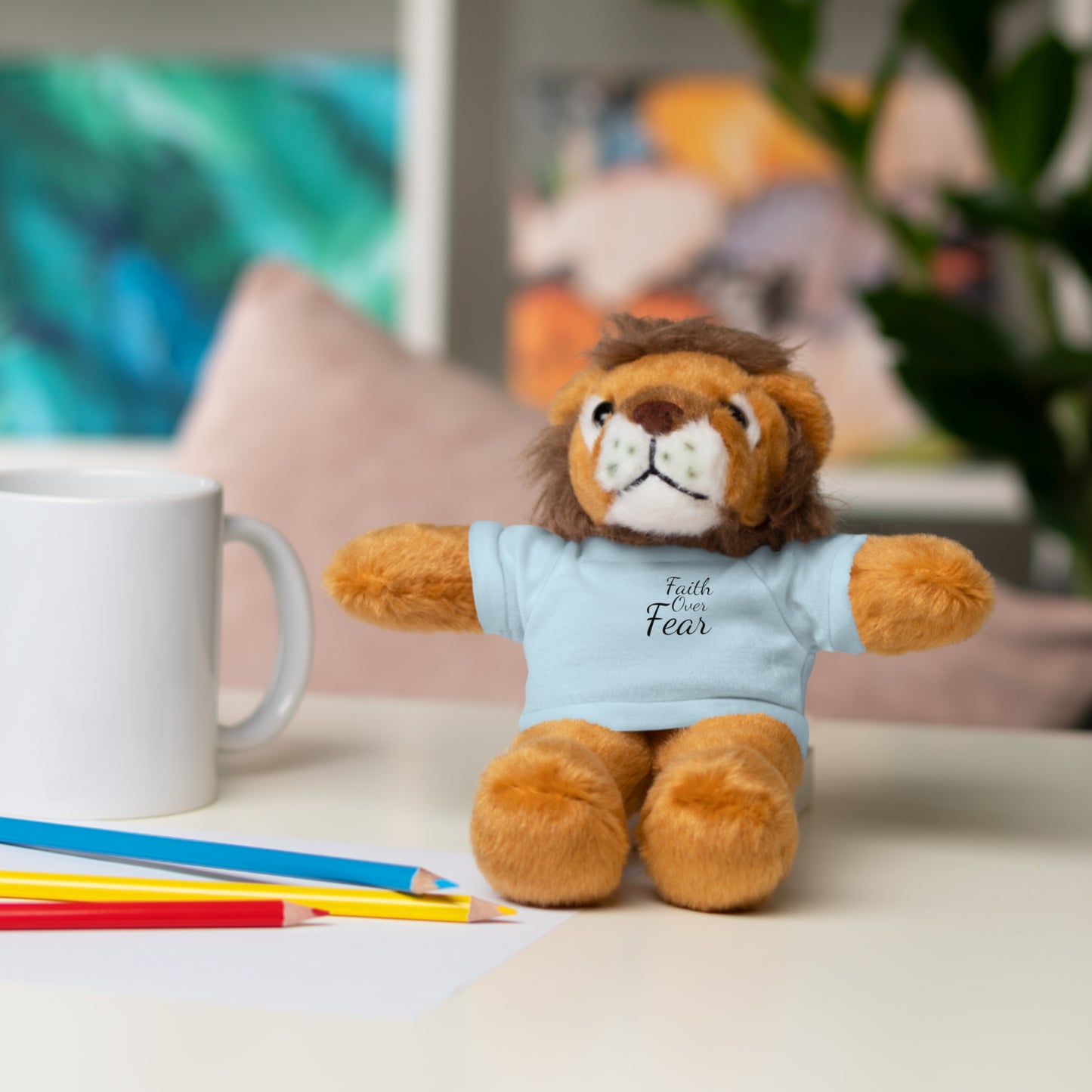 Faith Over Fear Teddy Bear with Tee
