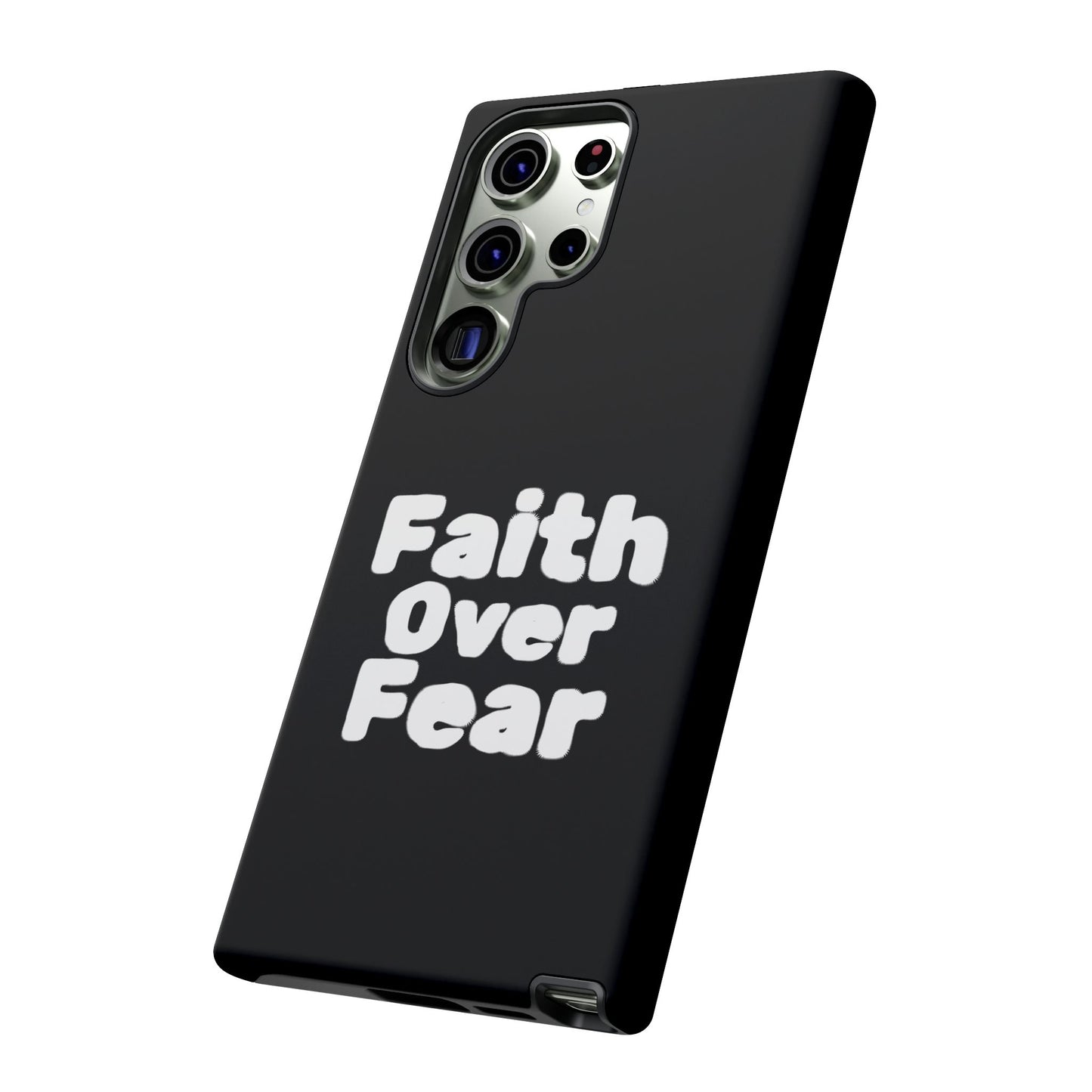 Faith Over Fear Phone Case, Inspirational Case, Motivational Gift, Tough Phone Cover, Unique Cell Protector, Modern Design