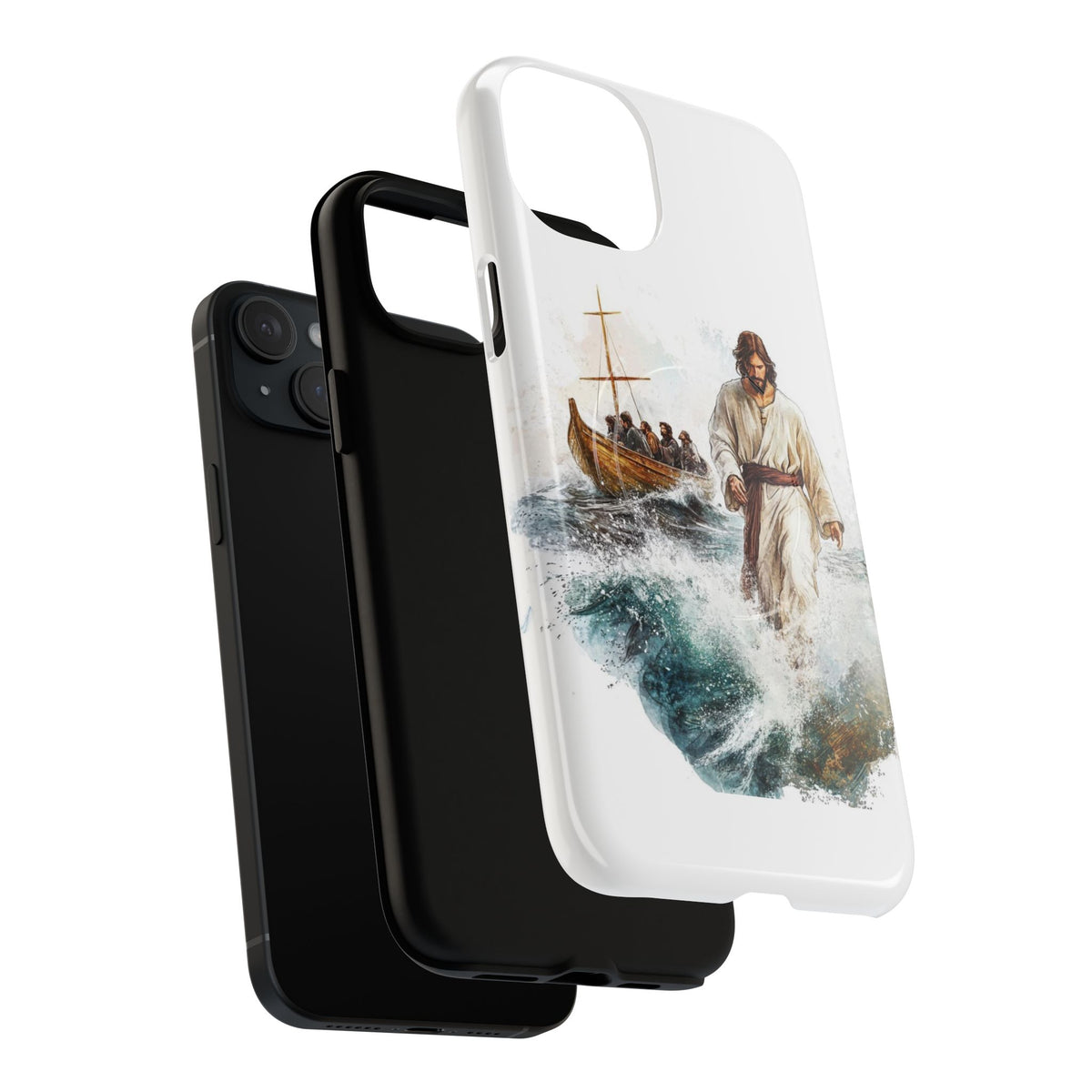 Phone Case — Jesus Walking on Water Design (Tough Magnetic)