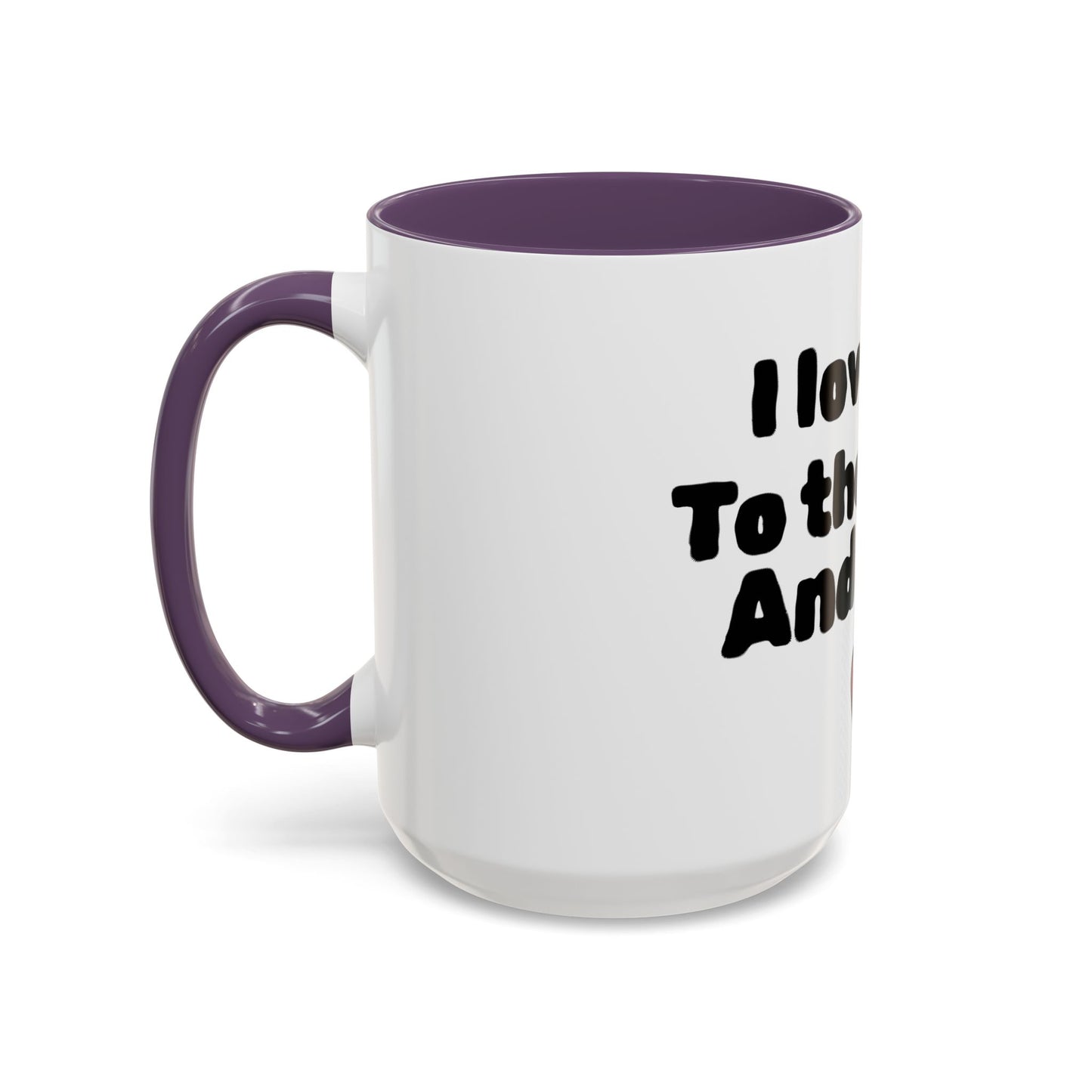 Accent Coffee Mug — "I Love You to the Moon and Back" Romantic Black-Accent Coffee Mug
