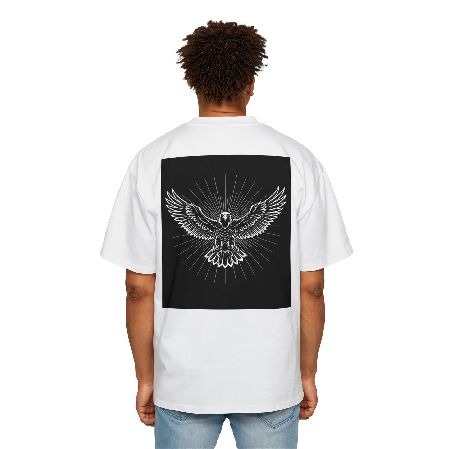 FaithOverFear Oversized Tee — Dove Back Graphic Christian Shirt