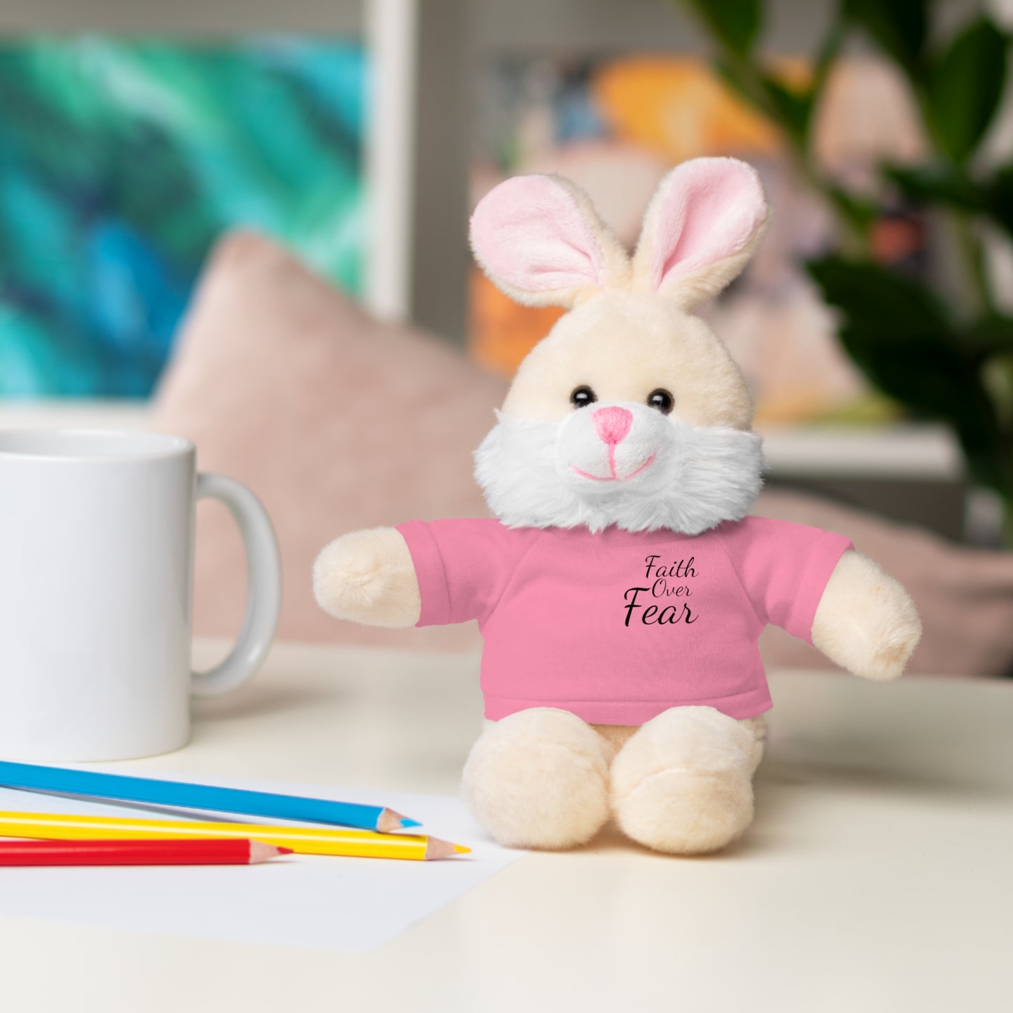 Faith Over Fear Teddy Bear with Tee